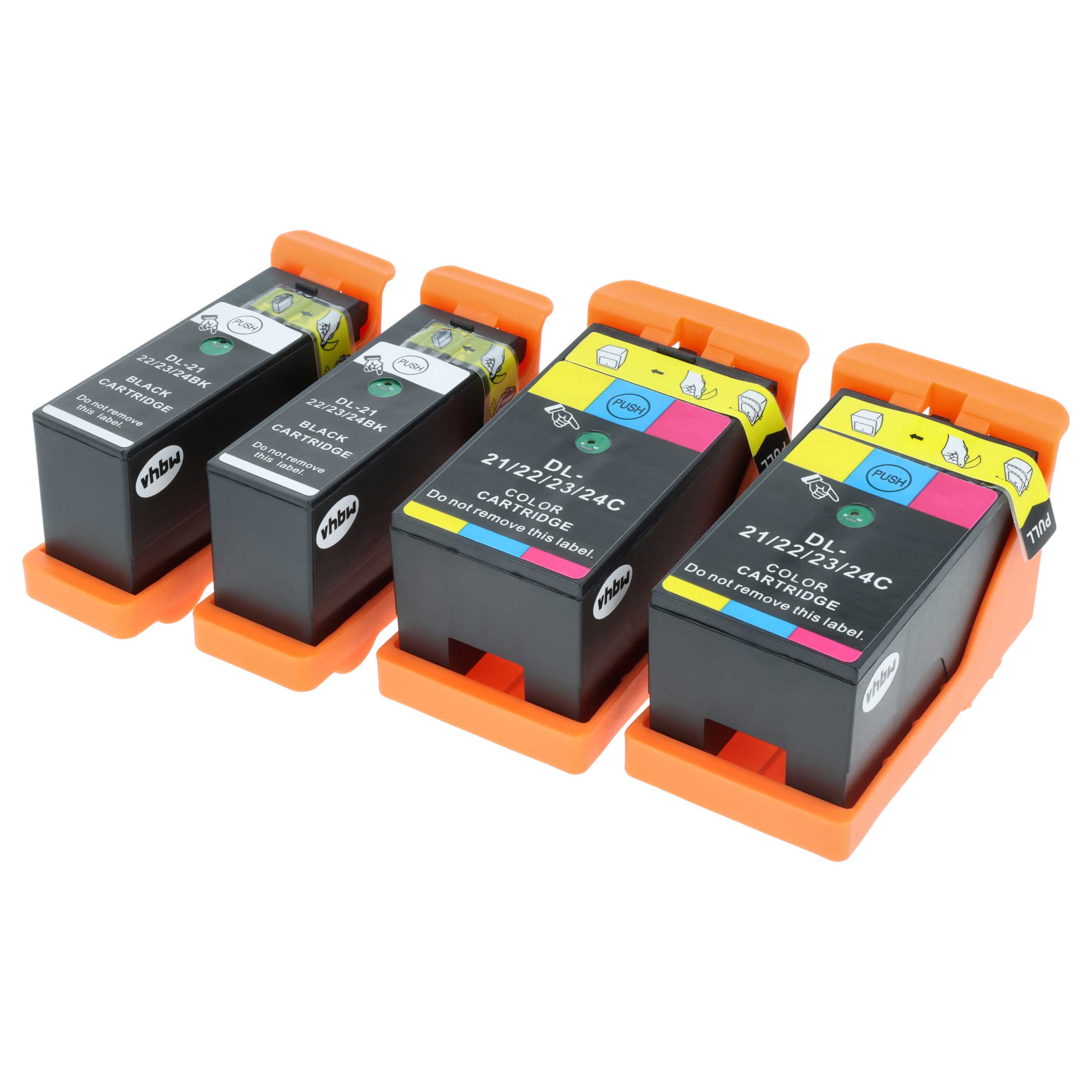 4x Ink Cartridges replaces Dell 22, 21, 23, 24 for P513 Printer - B/C/M/Y