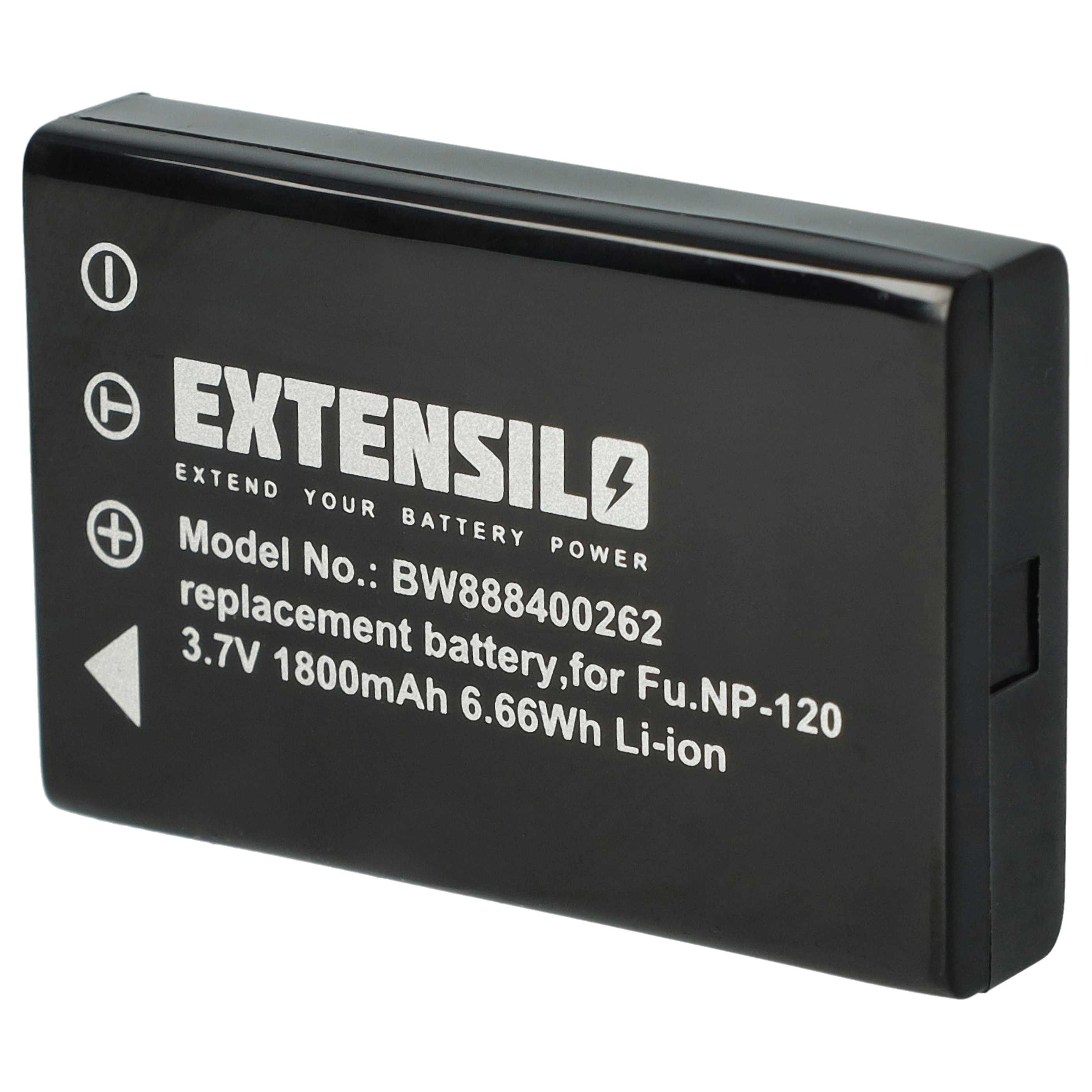 Batería reemplaza Aiptek ZPT-PM18 para cámara - 1800 mAh 3,7 V Li-Ion