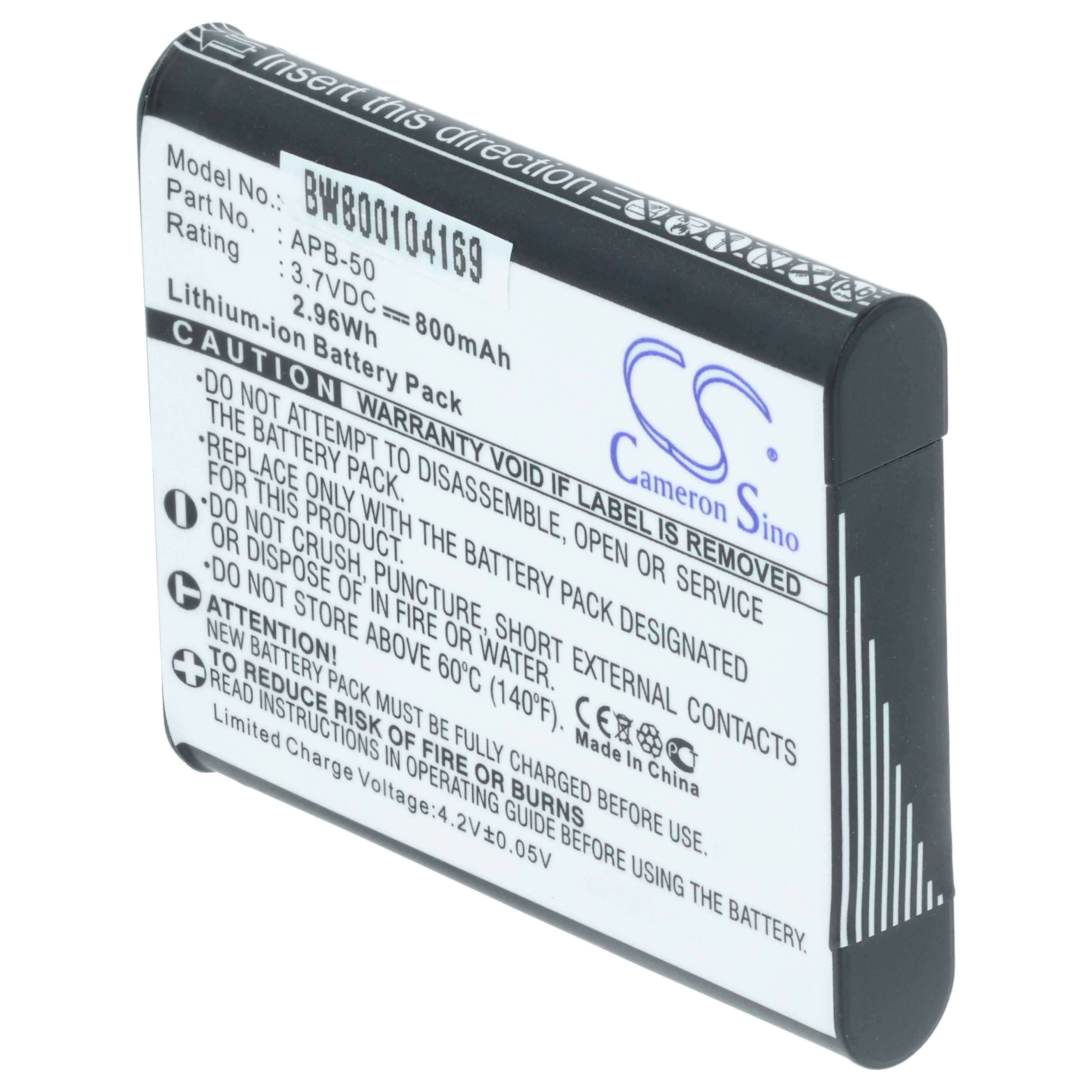 Battery replaces Agfa APB-50(ICP7/35/41), APB-50 - 800mAh, 3.7V, Li-Ion