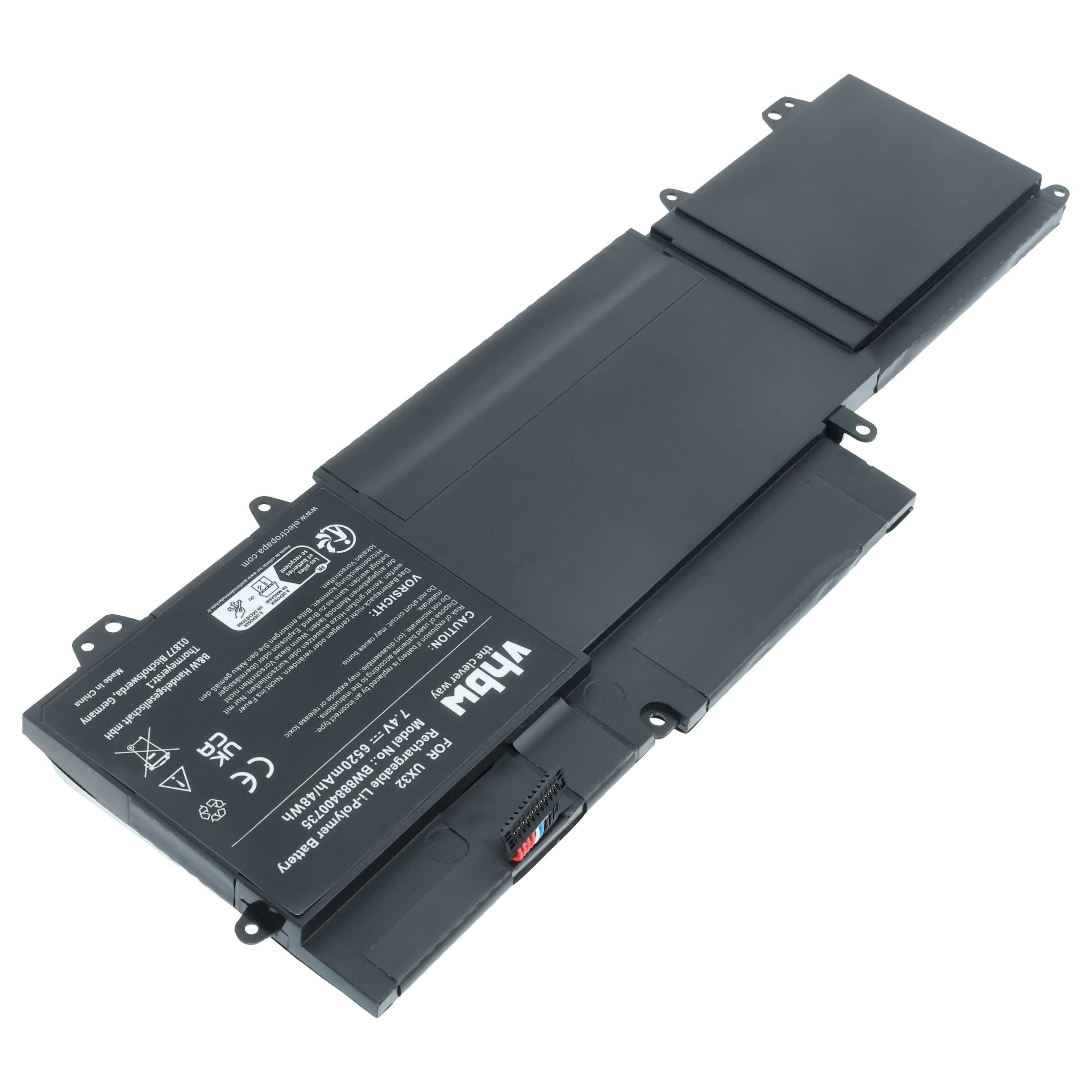 Akumulator do laptopa zamiennik Asus 0B200-00070000, C23-UX32, 0B200-00070100 - 6520 mAh 7,4 V LiPo