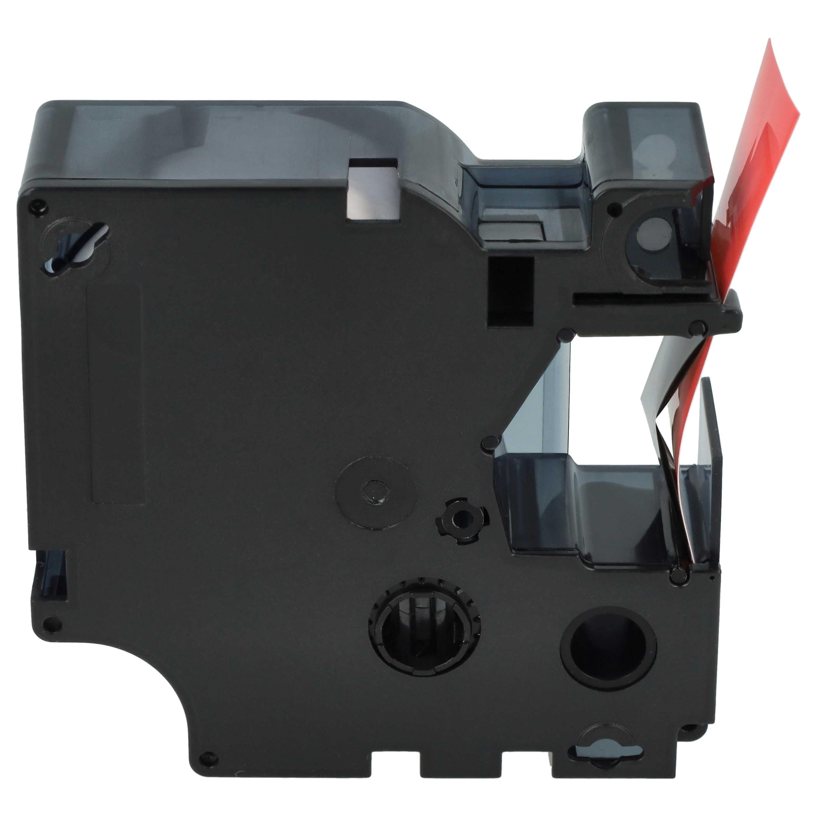 Label Tape replaces Dymo 45807, D1 - 19 mm Black to Red
