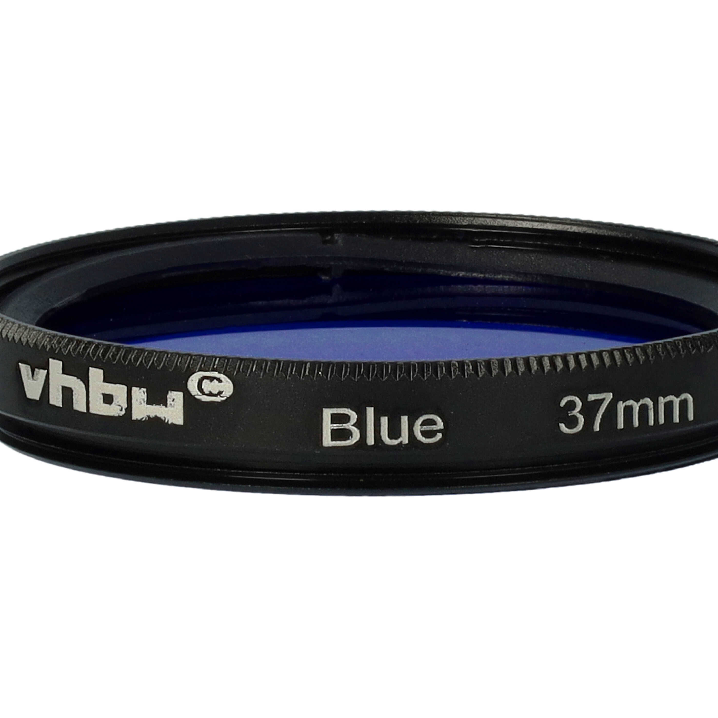 Filtr fotograficzny na obiektywy z gwintem 37 mm - filtr niebieski