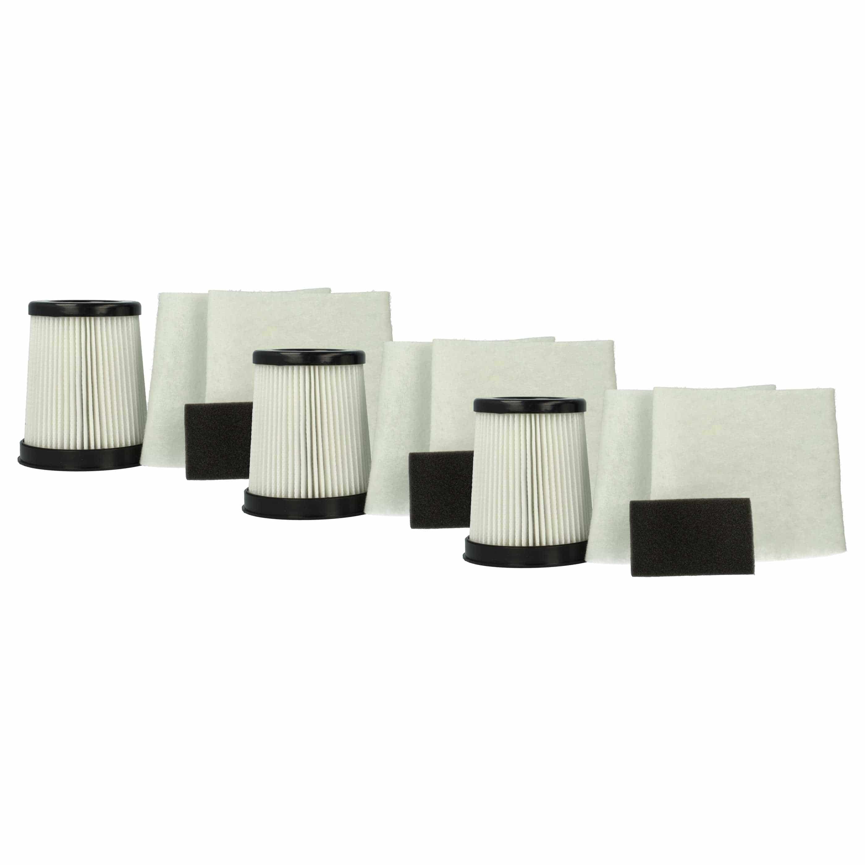 3x Filter Set replaces Dirt Devil 2881001 for Dirt Devil Vacuum Cleaner - Vacuum Cleaner Filter Set
