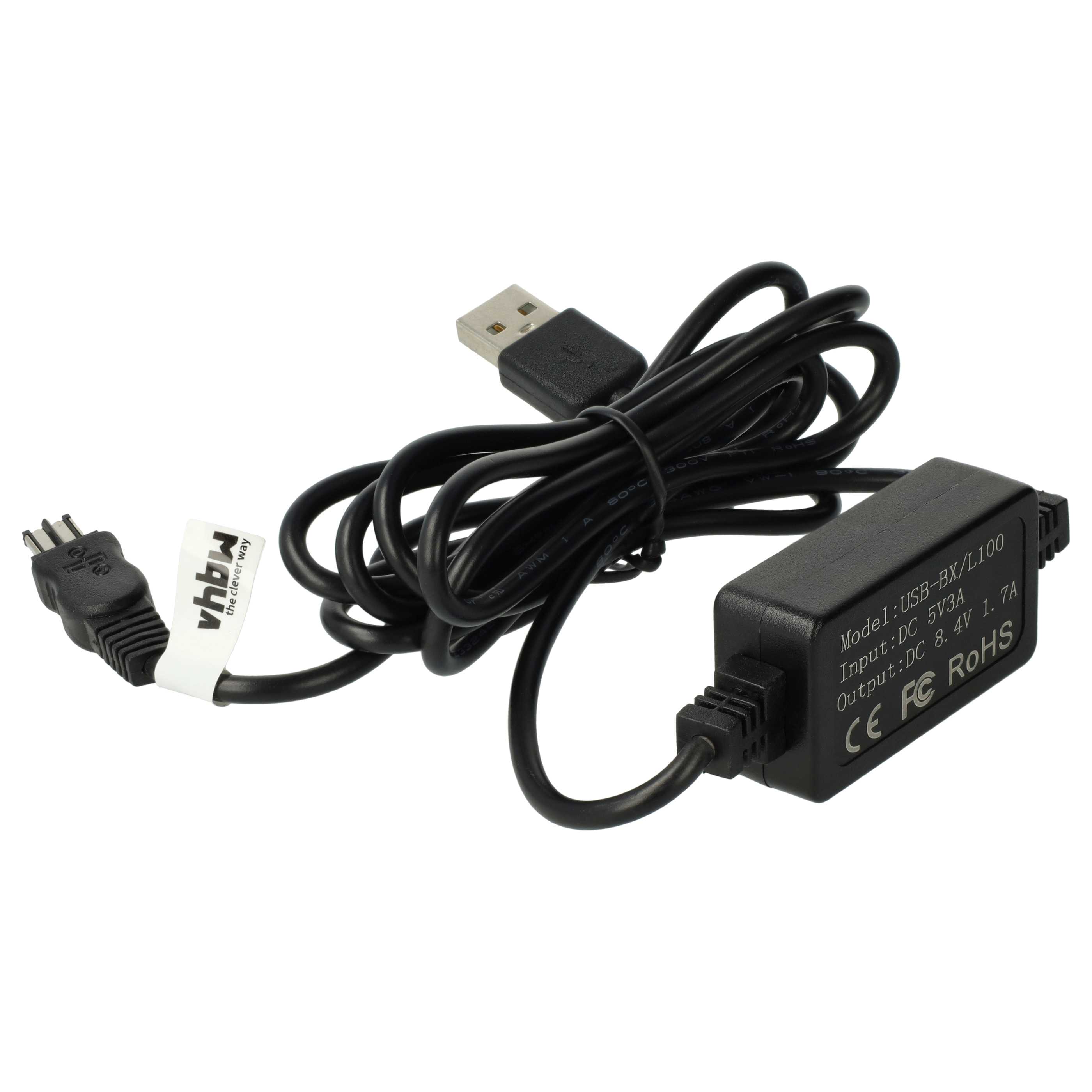 USB Power Supply replaces AC-L10 AC-L100 AC-L10A AC-L15A AC-L15B AC-L10B AC-L15 for Camera, 8.4 V 1.7 A