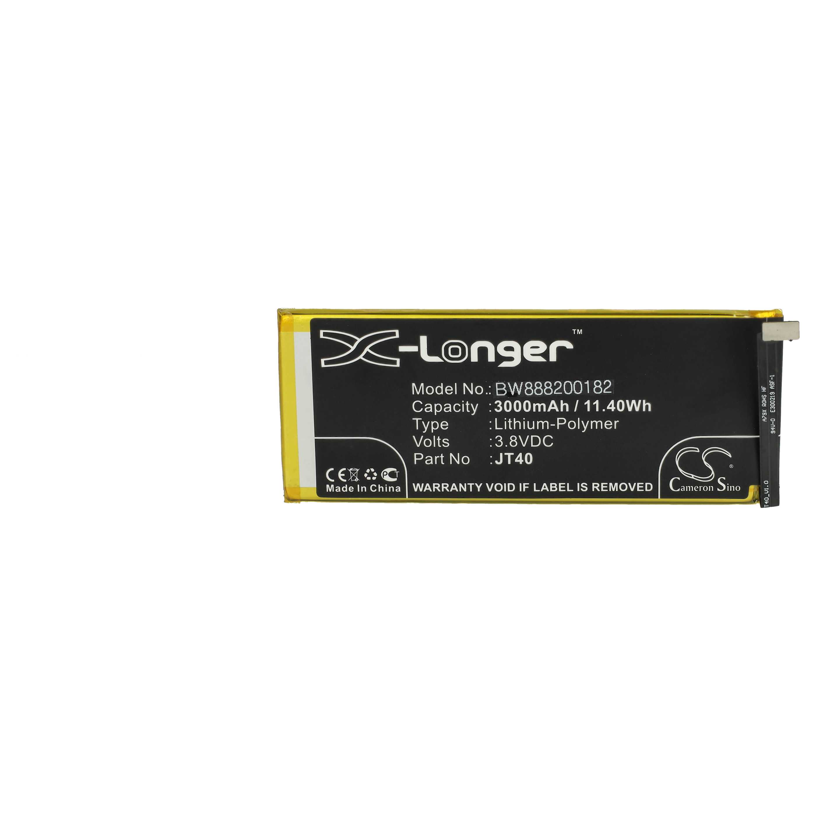 Akumulator do telefonu smartfona zamiennik Motorola JT40 - 3000 mAh 3,8 V LiPo