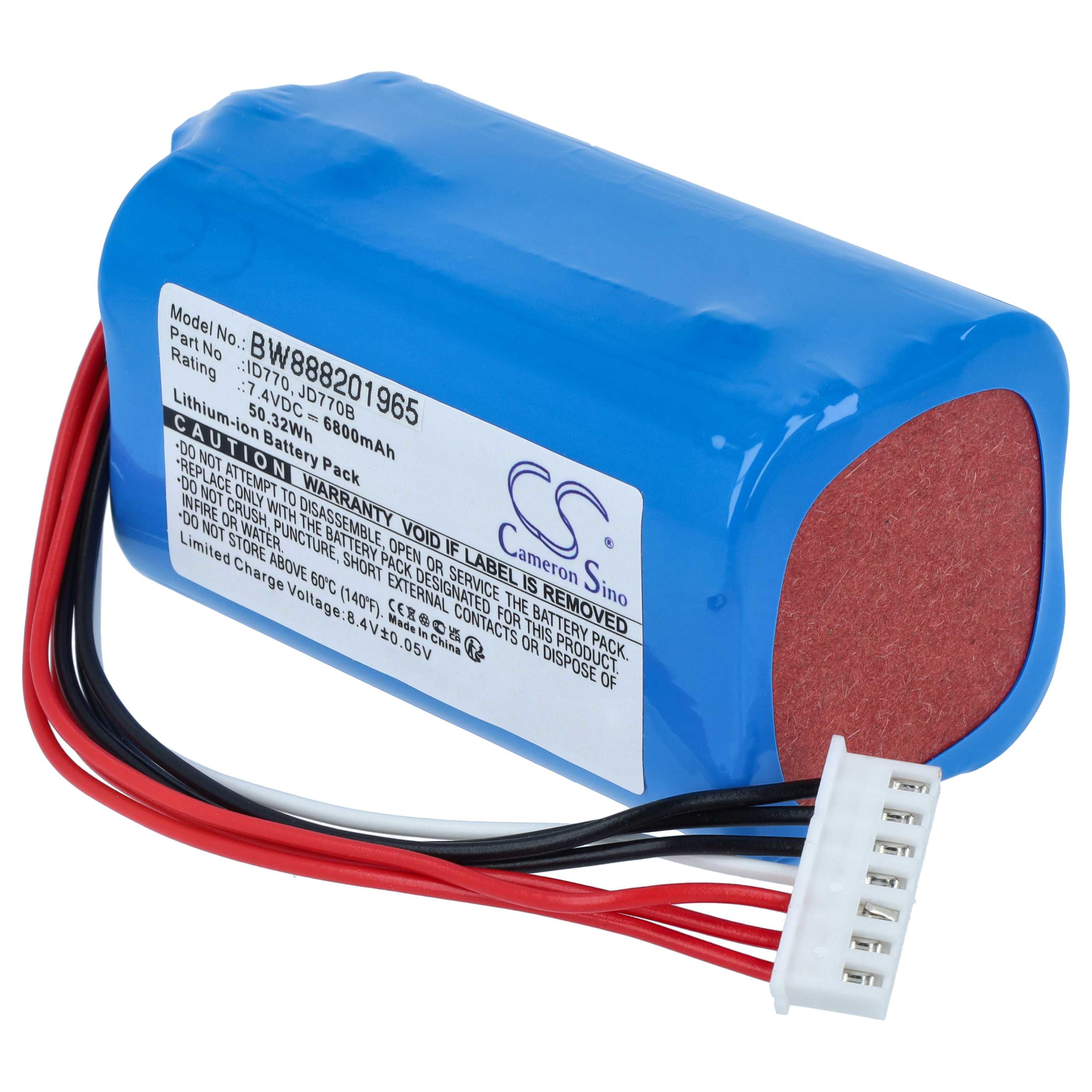 Akku für Sony SRS-XB40, SRS-XB41 Speaker ersetzt ID770, JD770B - 6800 mAh