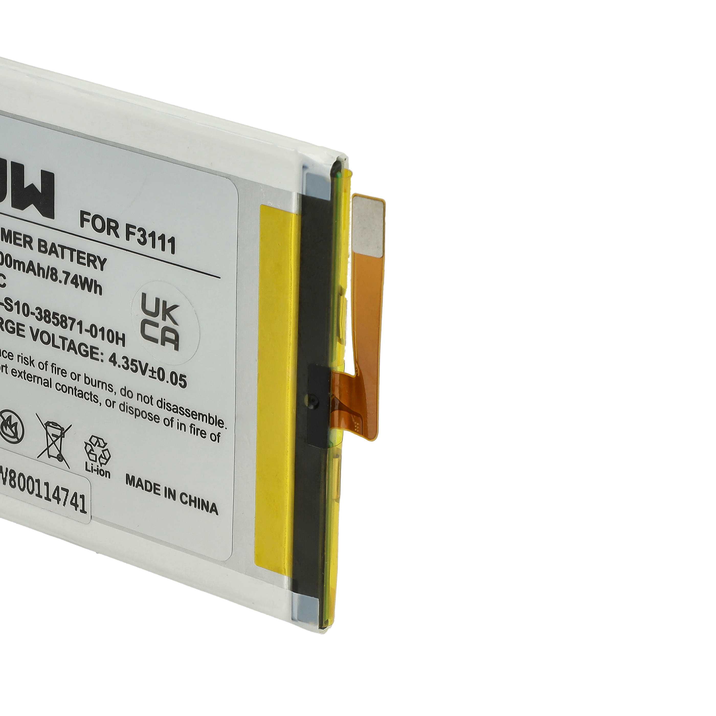 Batteria sostituisce Sony GB-S10-385871-010H per cellulare Sony - 2300mAh 3,8V Li-Poly