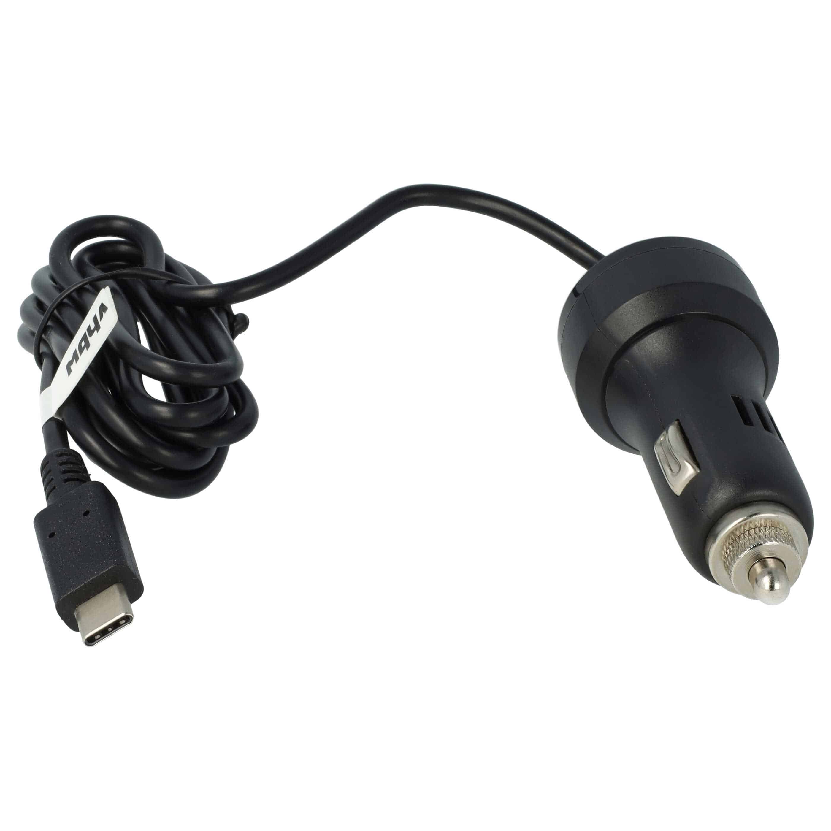 Cargador coche USB C 2,4 A para smartphone, GPS Huawei, etc. - Cable de carga