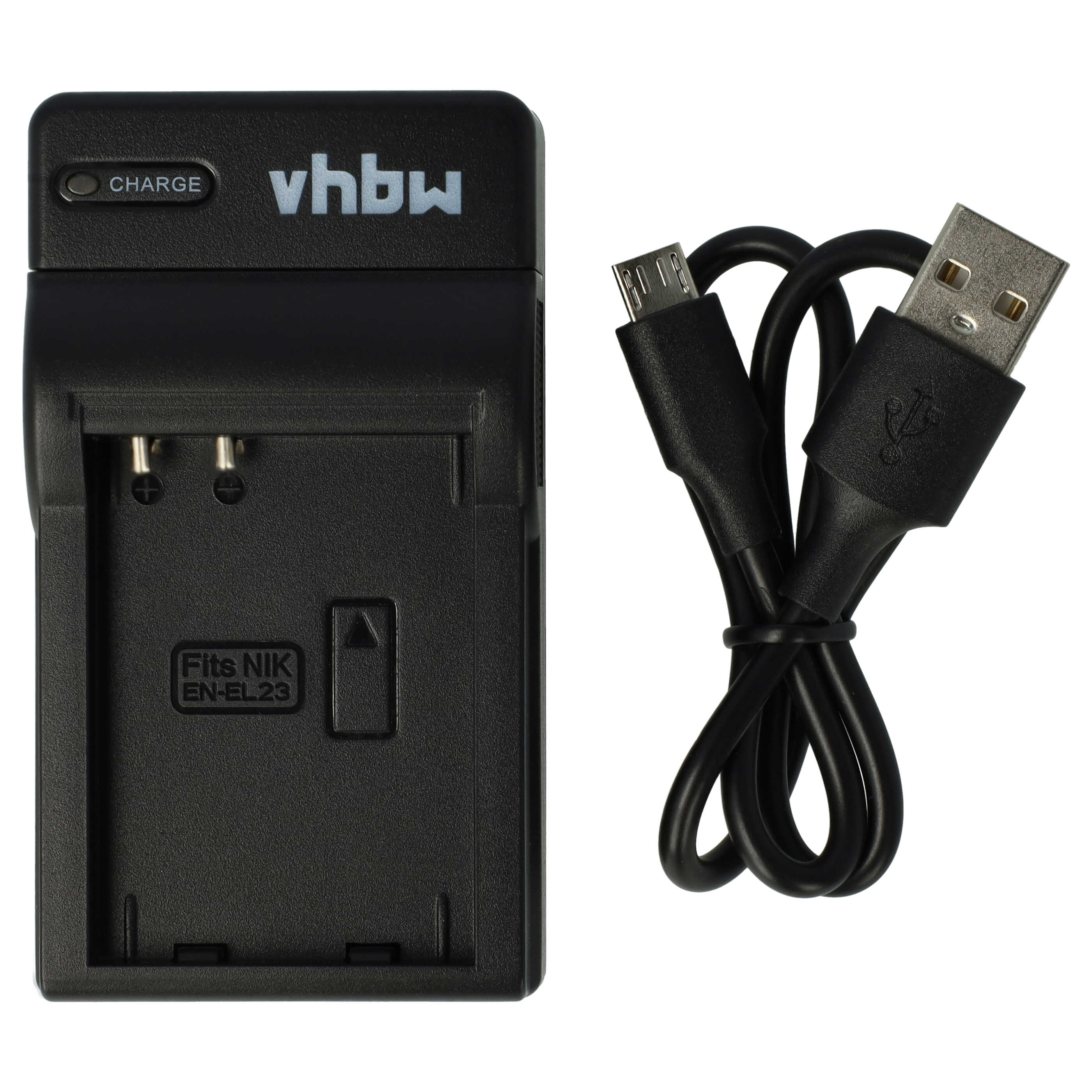 Battery Charger replaces Nikon MH-67P suitable for Coolpix P600 Camera etc. - 0.5 A, 4.35 V