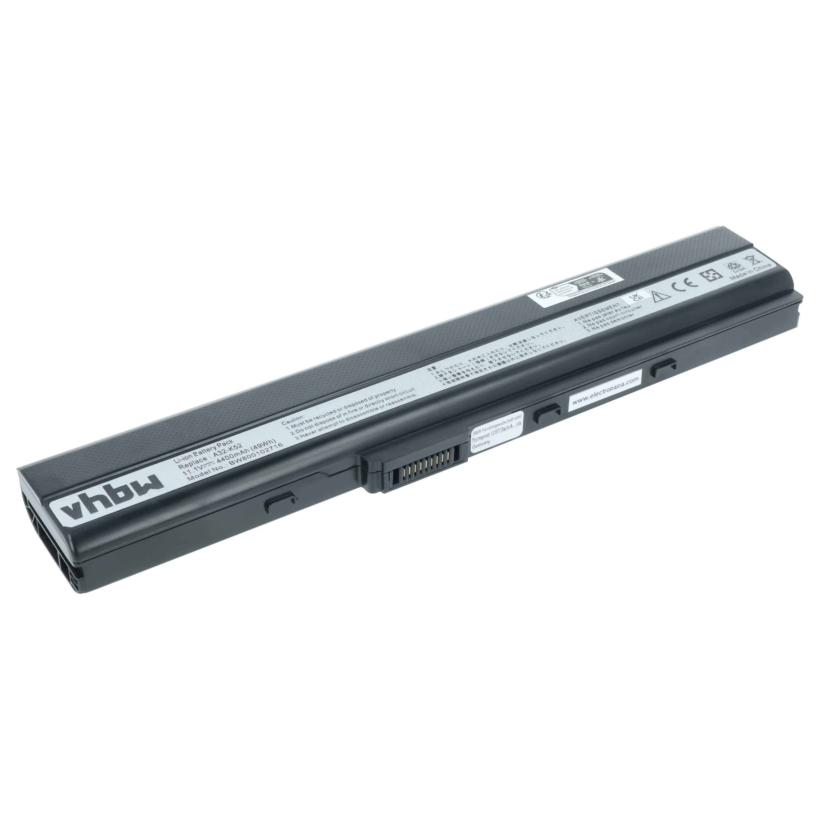 Akumulator do laptopa zamiennik Asus 70-NXM1B2200Z, A31-K42, A31-B53, 90-NXM1B2000Y - 4400 mAh 11,1 V Li-Ion