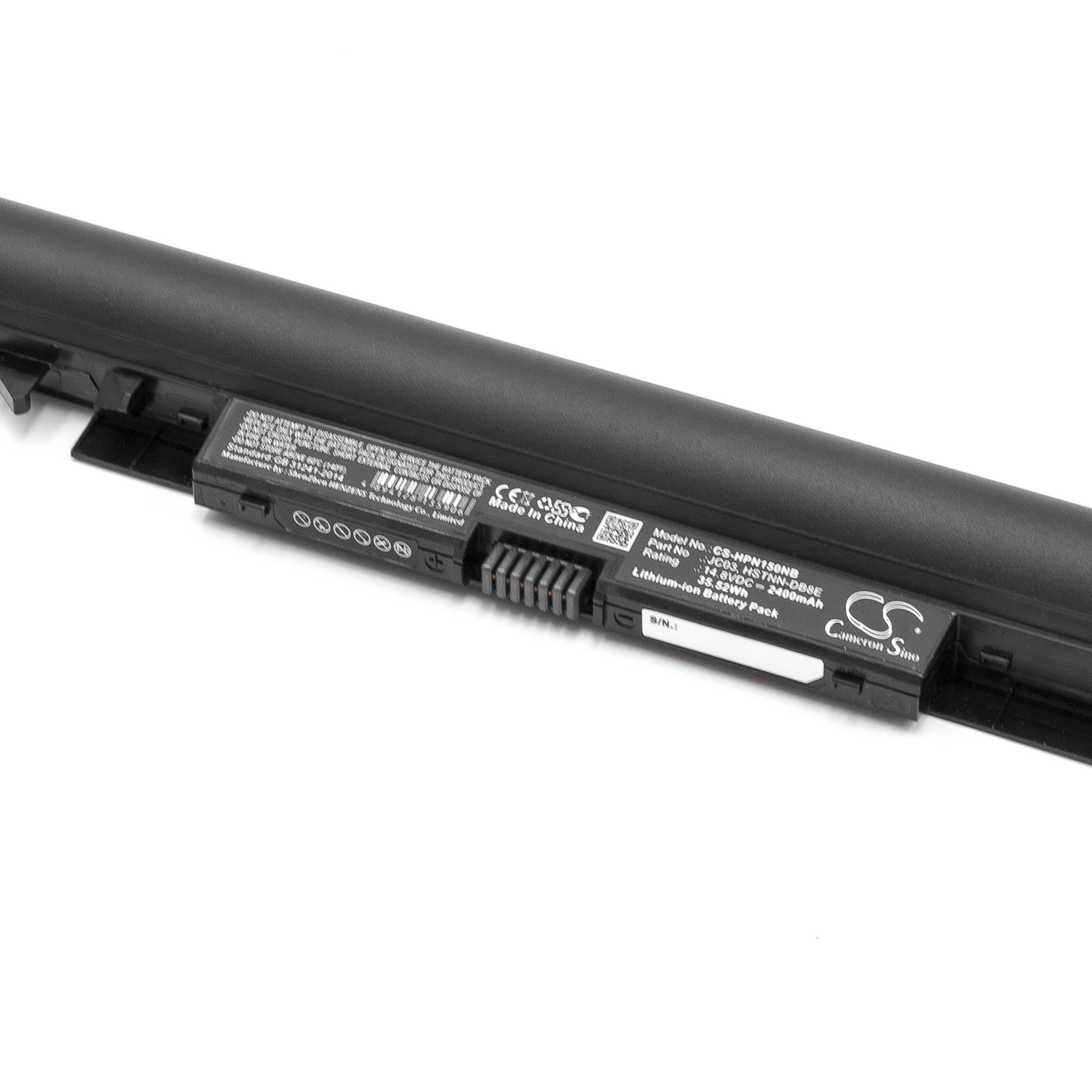 Notebook Battery Replacement for HP HSTNN-DB8E, 919701-850, 919700-850 - 2400mAh 14.8V Li-Ion, black
