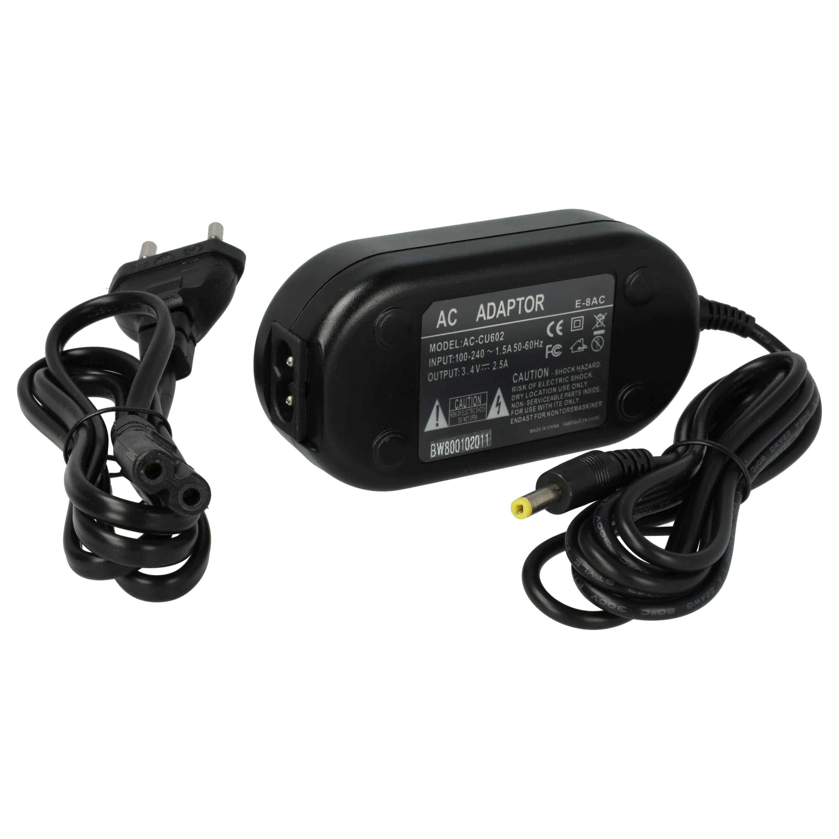 Power Supply replaces 200751 C-3AC E-6AE C3AC E-7AC 200751-410 E7AC E6AE E7AE for Camera - 2 m, 3.4 V 2.5 A