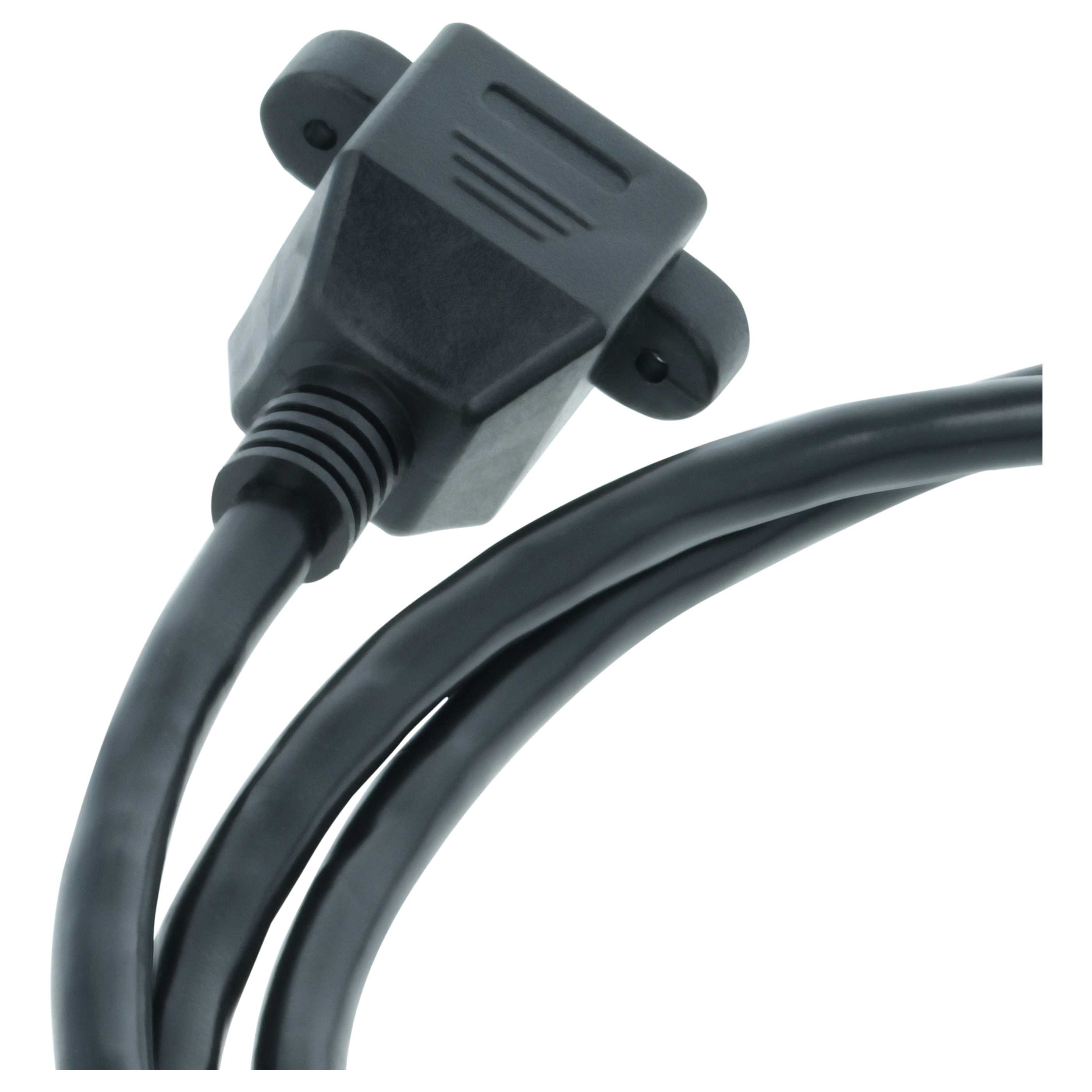 Cable de extensión Cat6, RJ45 (m) a RJ45 (h) - Cable Ethernet LAN con conector RJ45 incorporado, 1 m