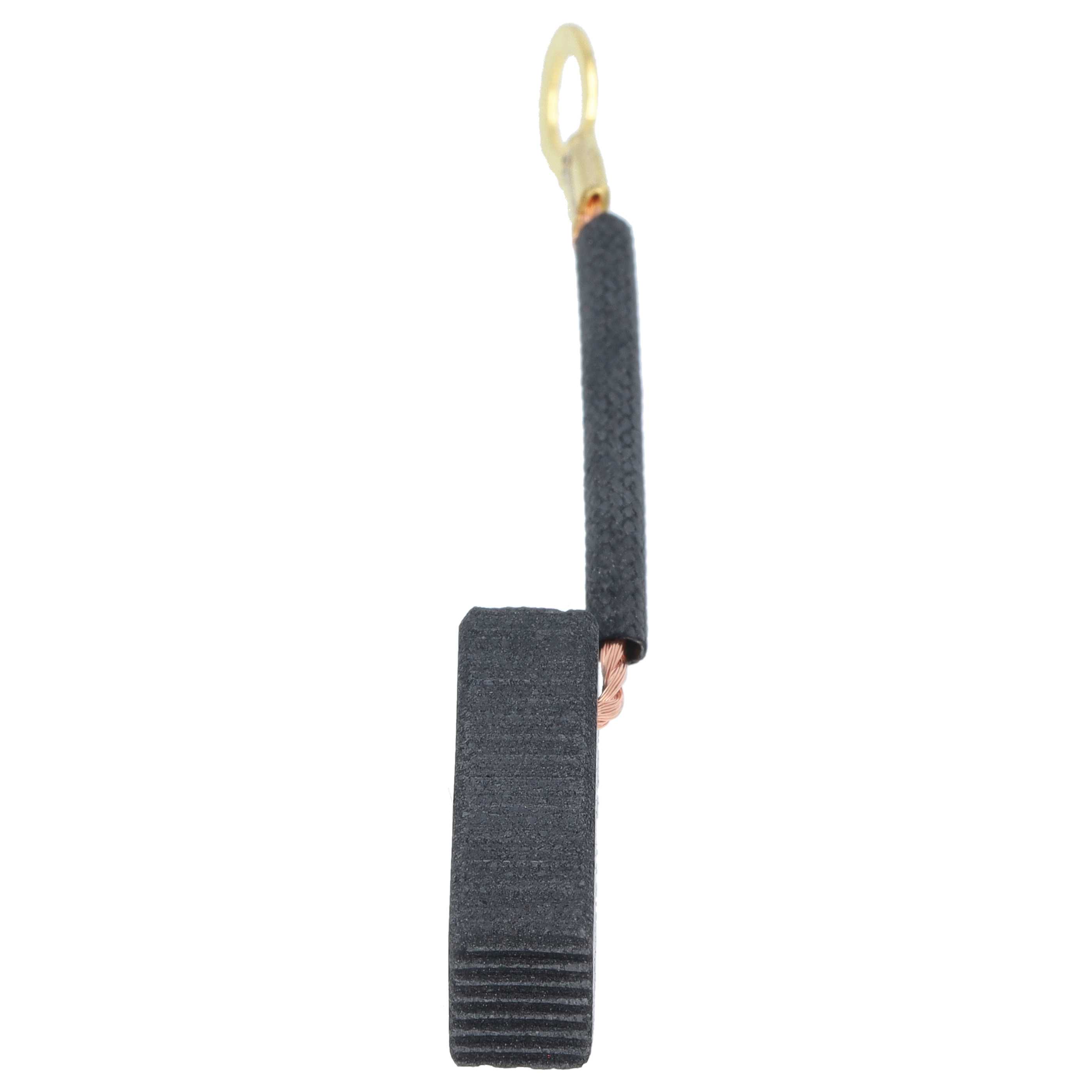 2x Carbon Brush as Replacement for MZ 0816.1-202 for motorbike, generator - 6 x 8 x 20 mm