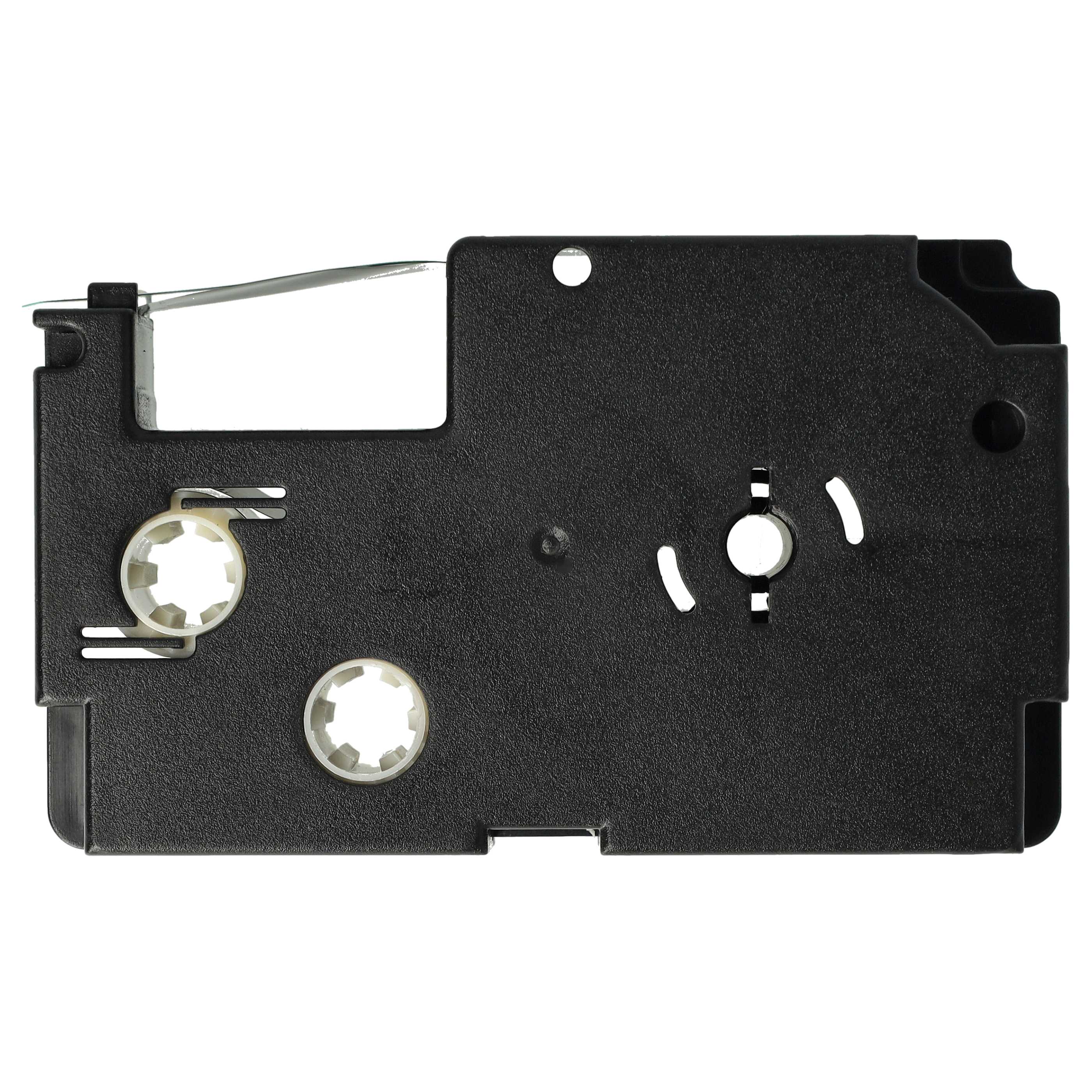 Label Tape replaces Casio XR-12GN, XR-12GN1 - 12 mm Black to Green