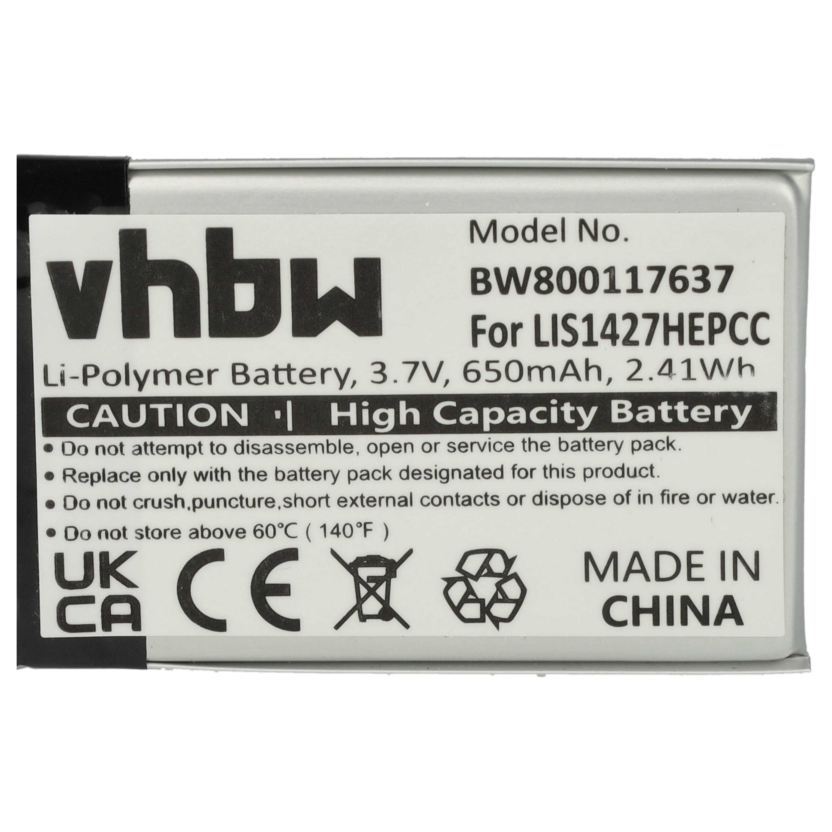 2x Akumulator do słuchawek bezprzewodowych zamiennik Plantronics PR-423350 - 650 mAh 3,7 V LiPo