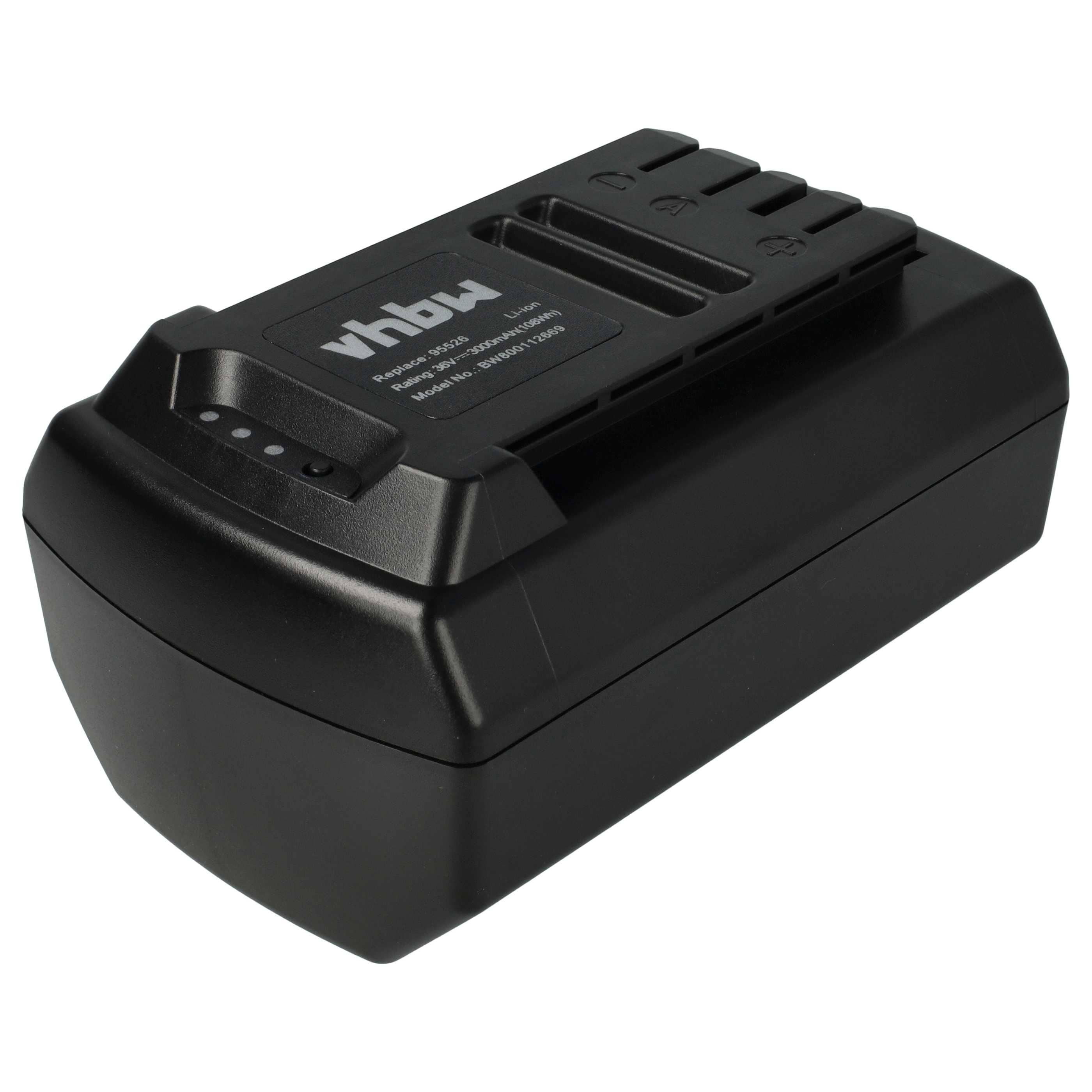 Battery replaces Garden Feelings R1S-360-AH-C 36V Electric Power Tool - 3000 mAh, 36 V, Li-Ion