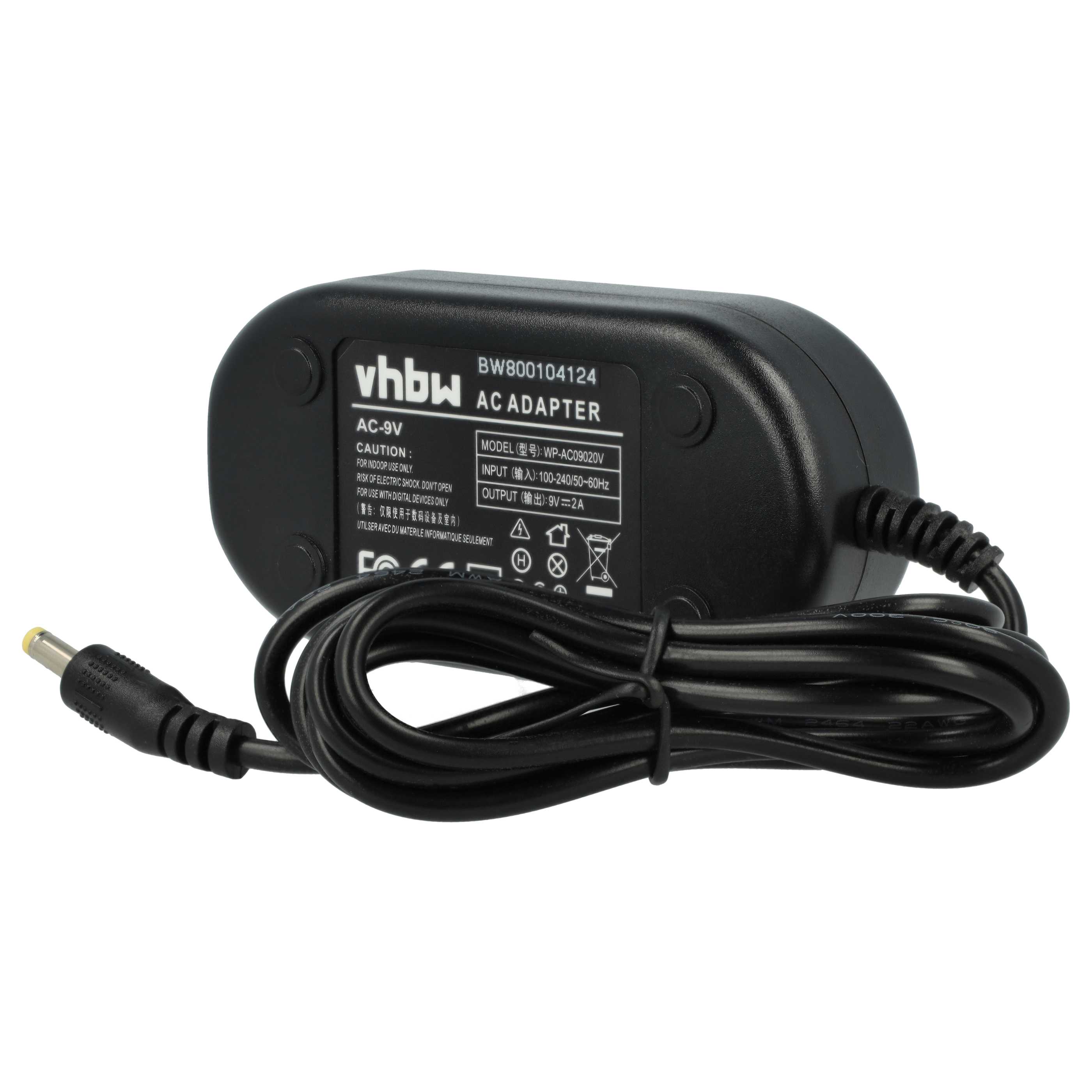 Power Supply replaces AC-9X AC-9VX AC-9V CPW126 for Camera + DC Coupler as Fujifilm - 2 m, 9 V 2.0 A