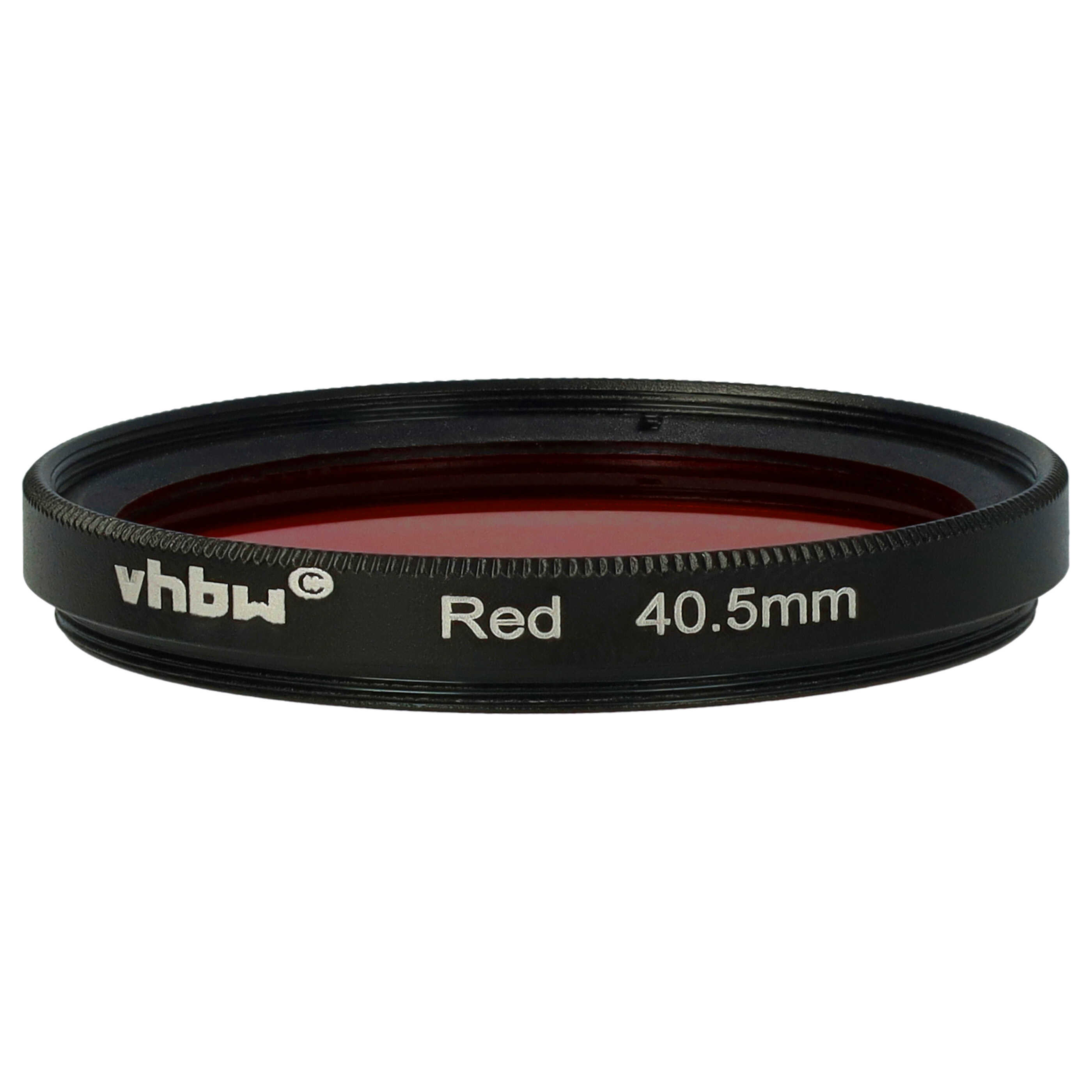 Filtr fotograficzny na obiektywy z gwintem 40,5 mm - filtr czerwony
