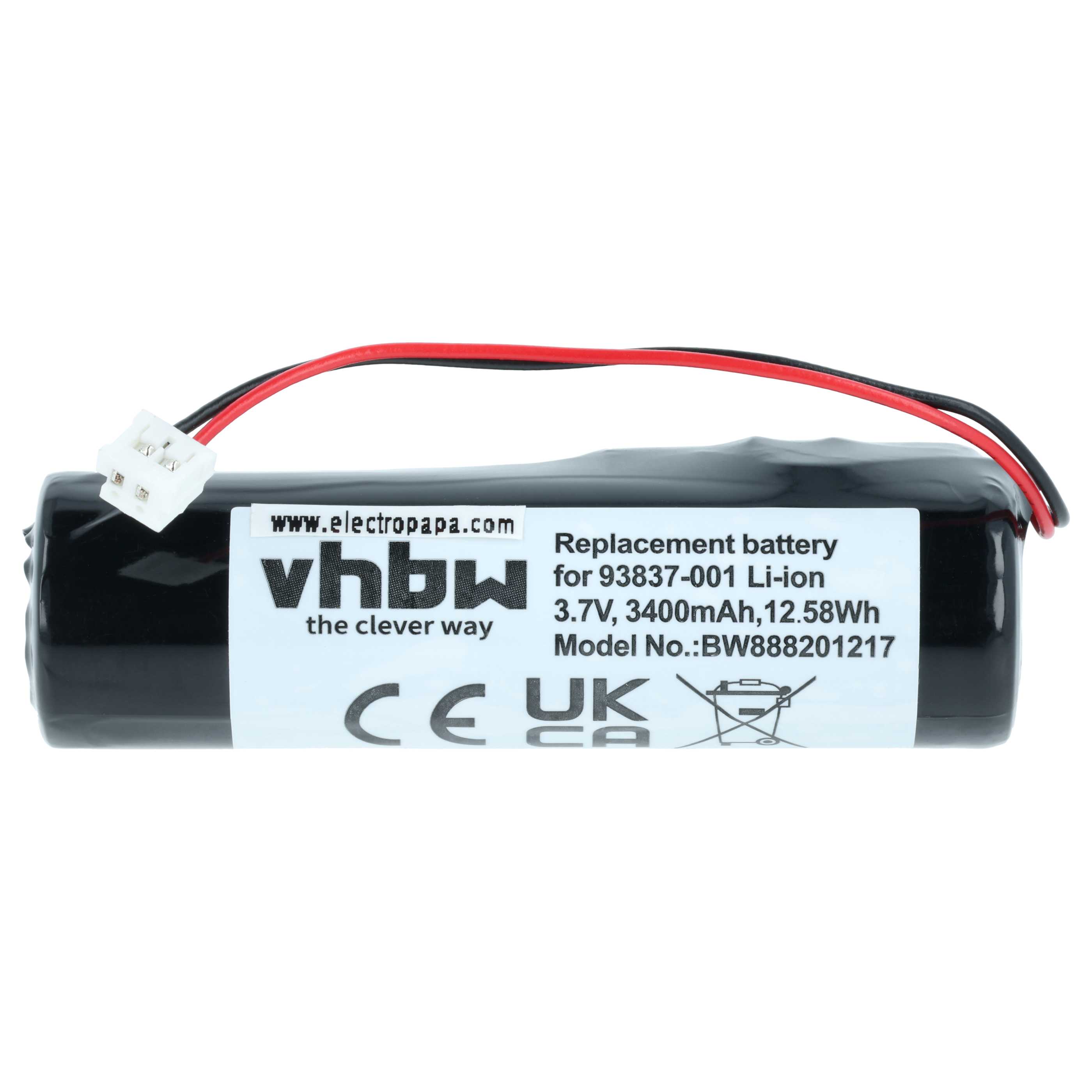 Akumulator do maszynki do strzyżenia zamiennik Wahl 93837-001, 93837-200 - 3400 mAh 3,7 V Li-Ion