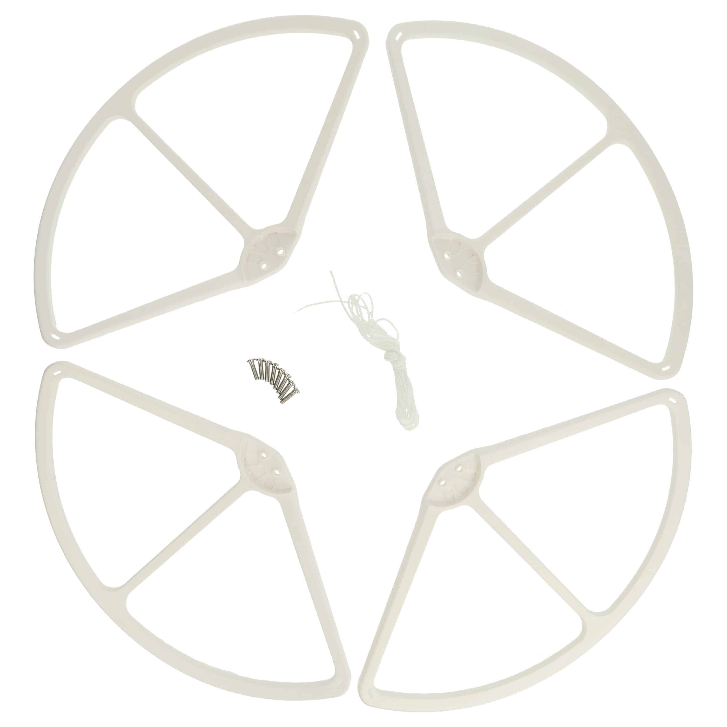 4x Protecteurs d'hélice pour drone DJI Phantom 3 Advanced - blanc
