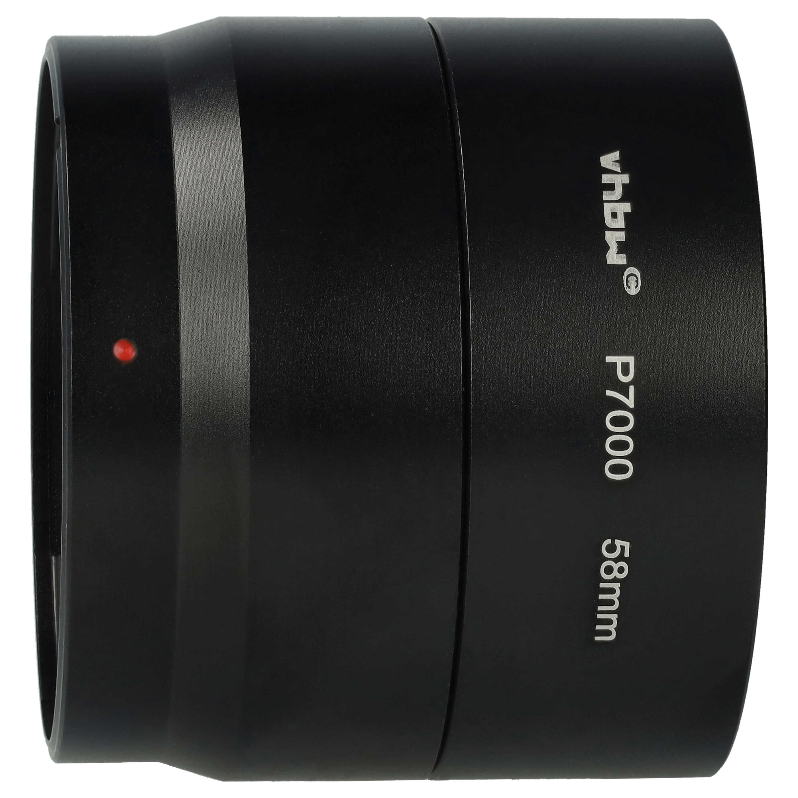 58 mm Filter Adapter, Tubular for Nikon Coolpix P7000, P7100 Camera Lens