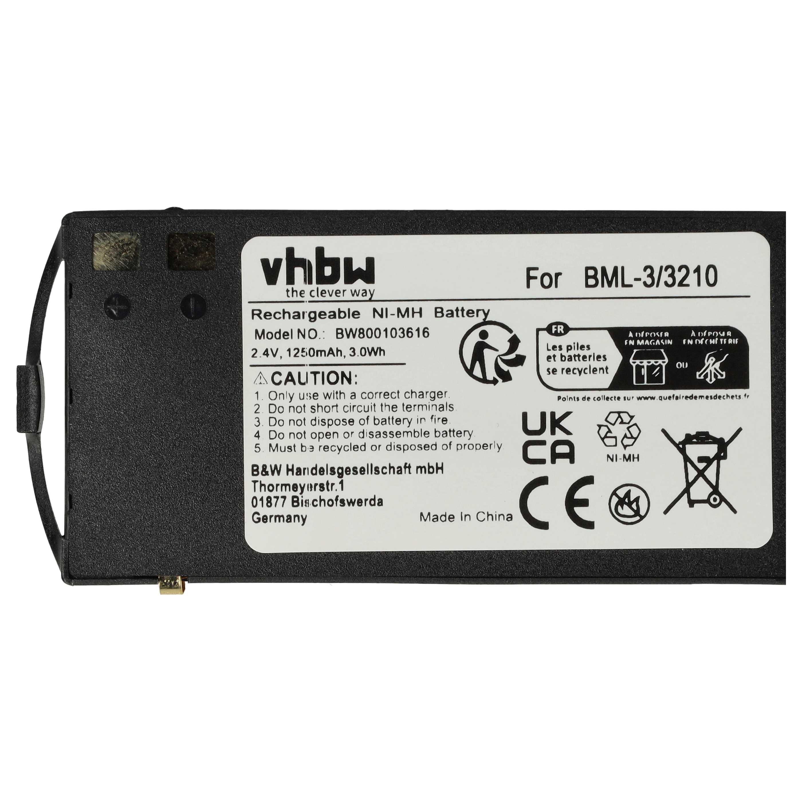 Mobile Phone Battery replaces Nokia BML-3 - 1200 mAh 2.4 V NiMH