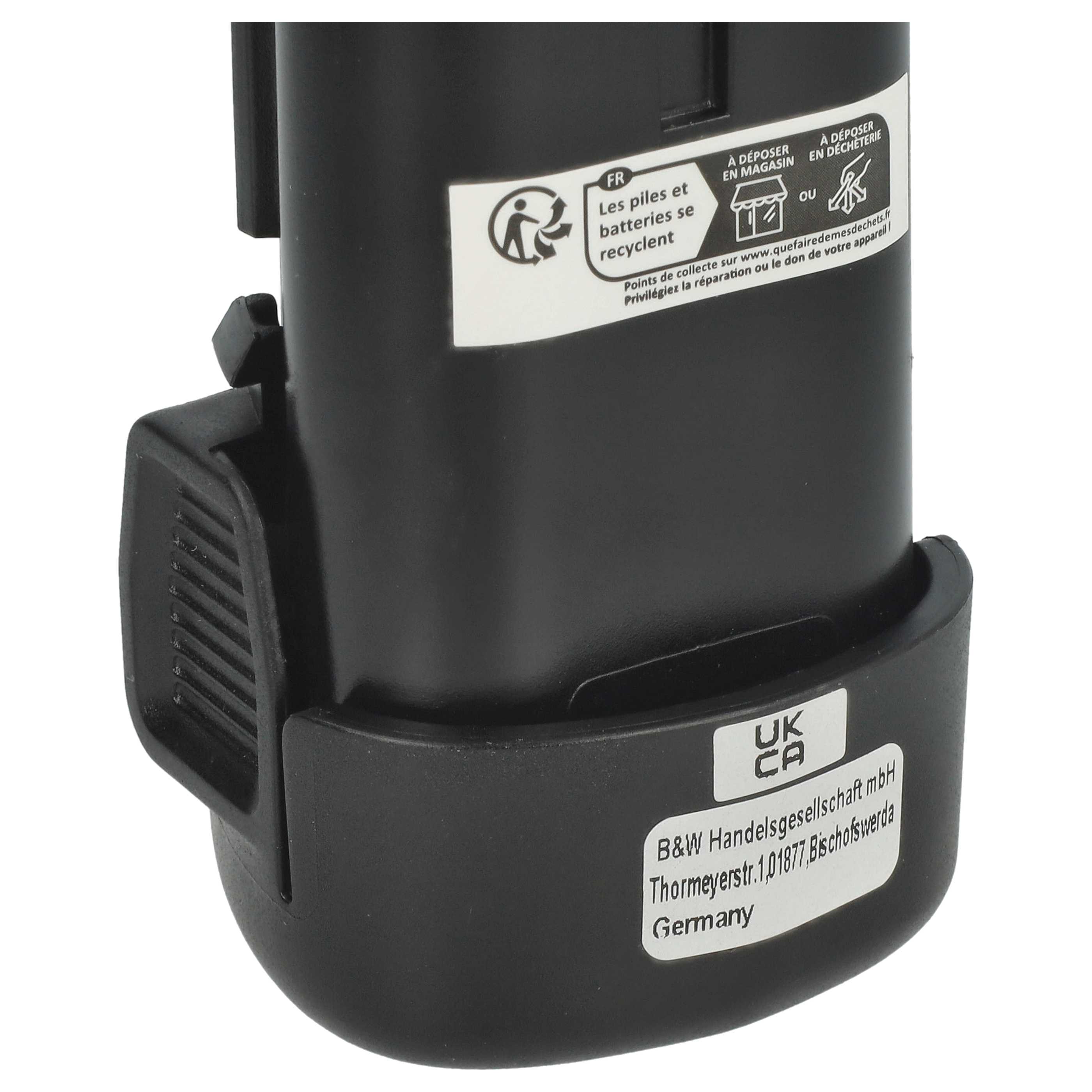 Battery replaces Black & Decker LB12, BL1510, BL1310, BL1110 Electric Power Tool - 2000 mAh, 12 V, Li-Ion
