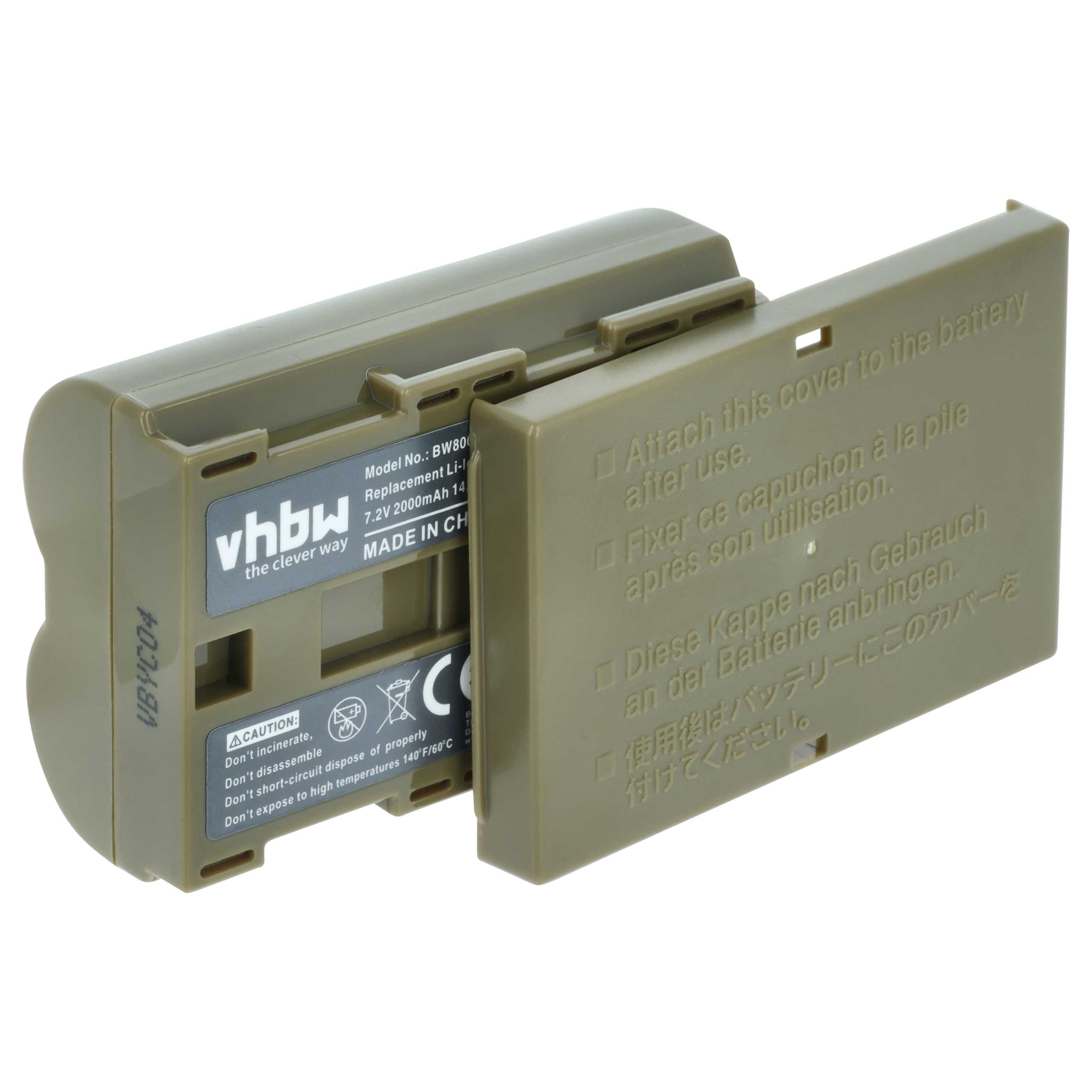 Battery replaces Canon BP-511A, BP-512, BP-514, BP-511, BP-508 - 2000mAh, 7.4V, Li-Ion