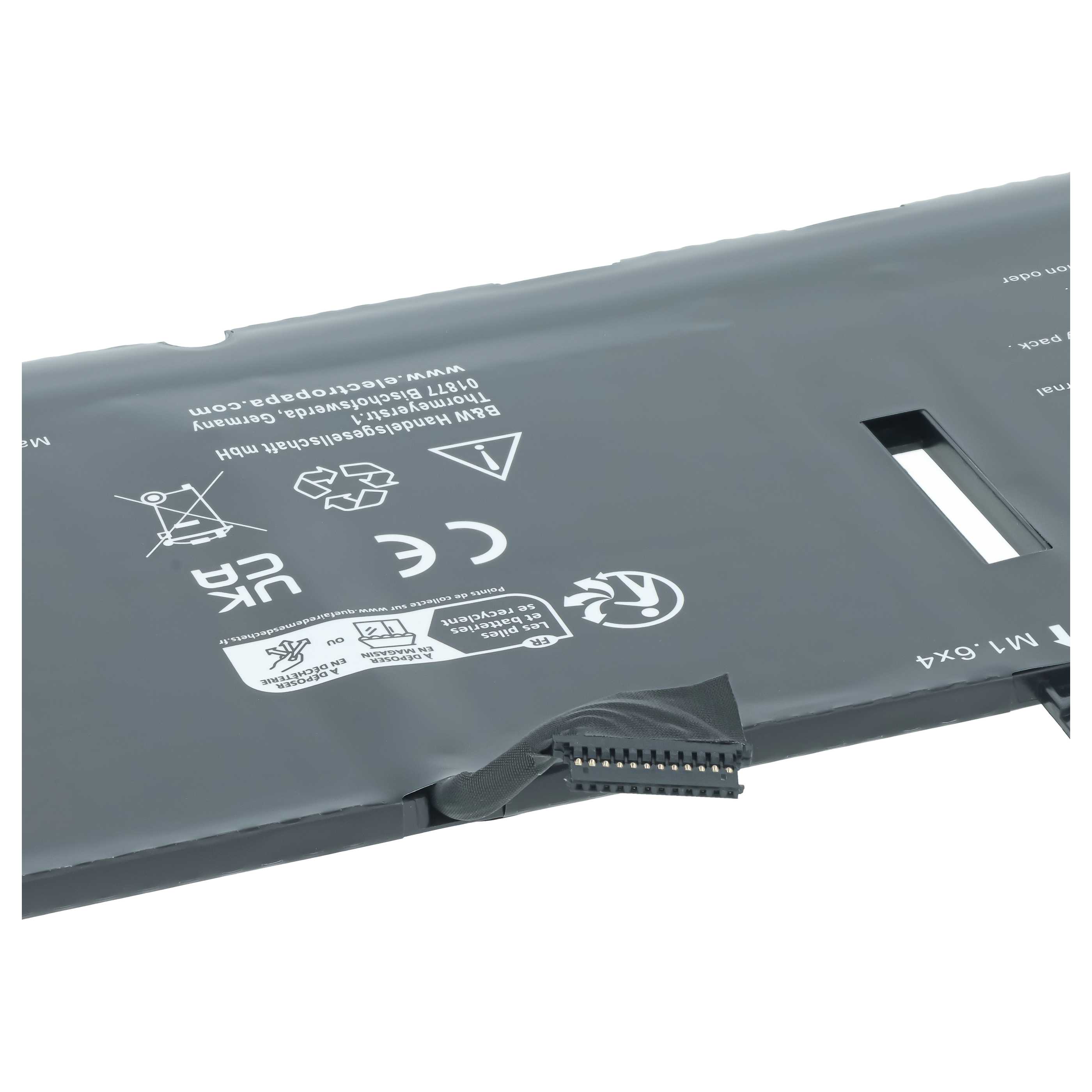 Batería recargable reemplaza Dell DXGH8, G8VCF, 0H754V para notebook - 6000 mAh 7,7 V Li-Polímero