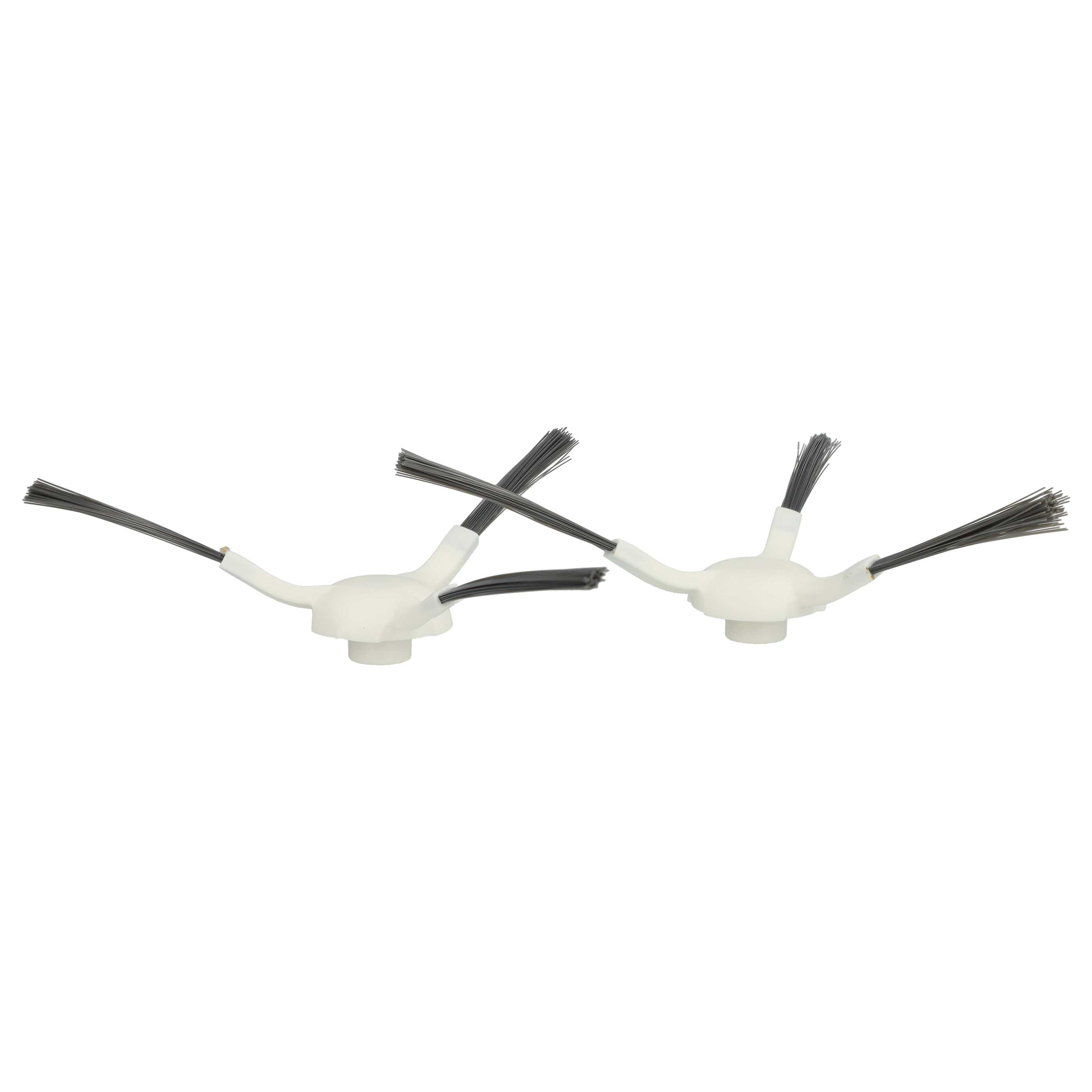 2x Side Brush suitable for Dreame, Xiaomi, Mova L10 Robot Vacuum Cleaner etc. - 3-armed, white, grey