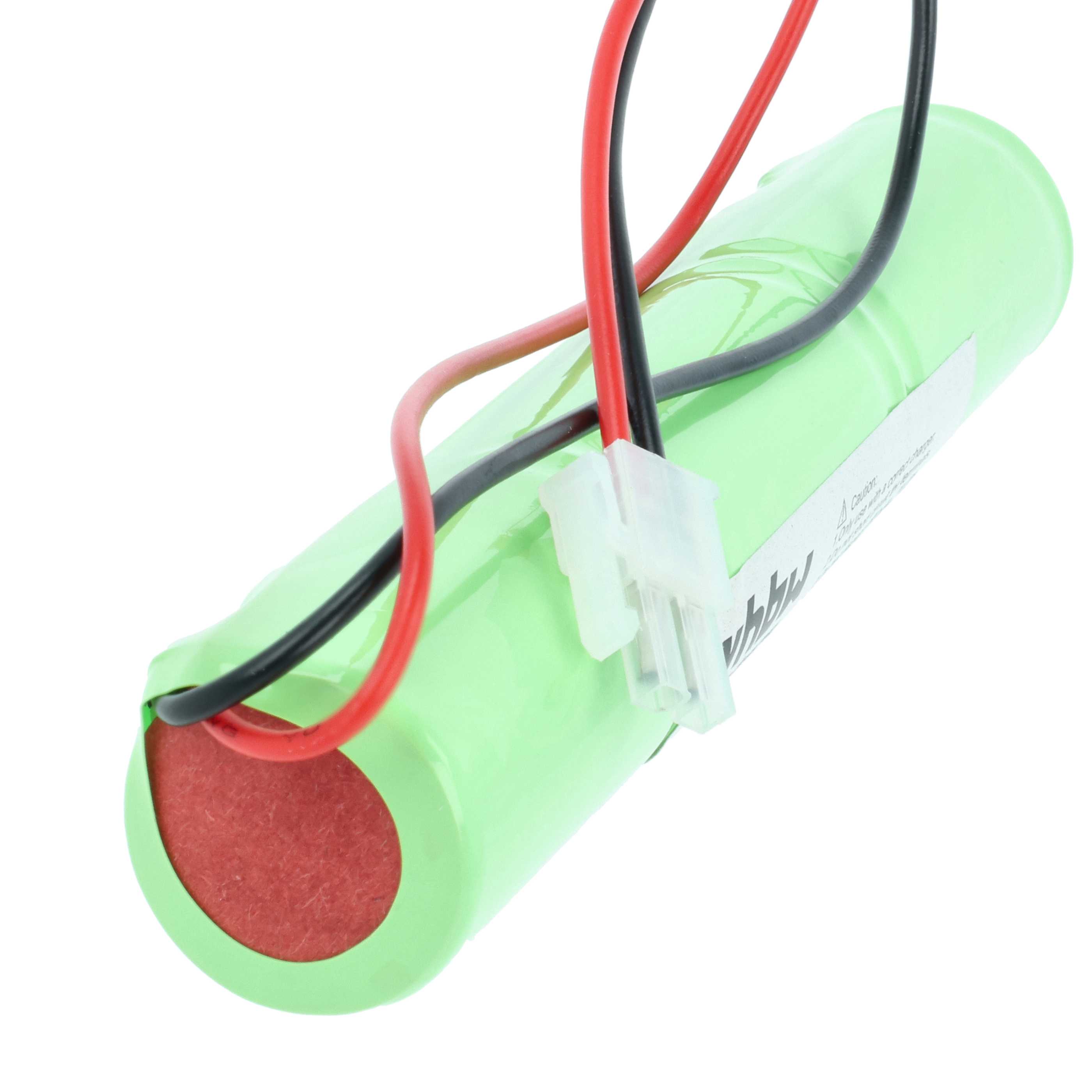 2x Batería reemplaza BAES 329055240 para iluminación emergencia (2500 mAh, 3,6 V, NiCd)