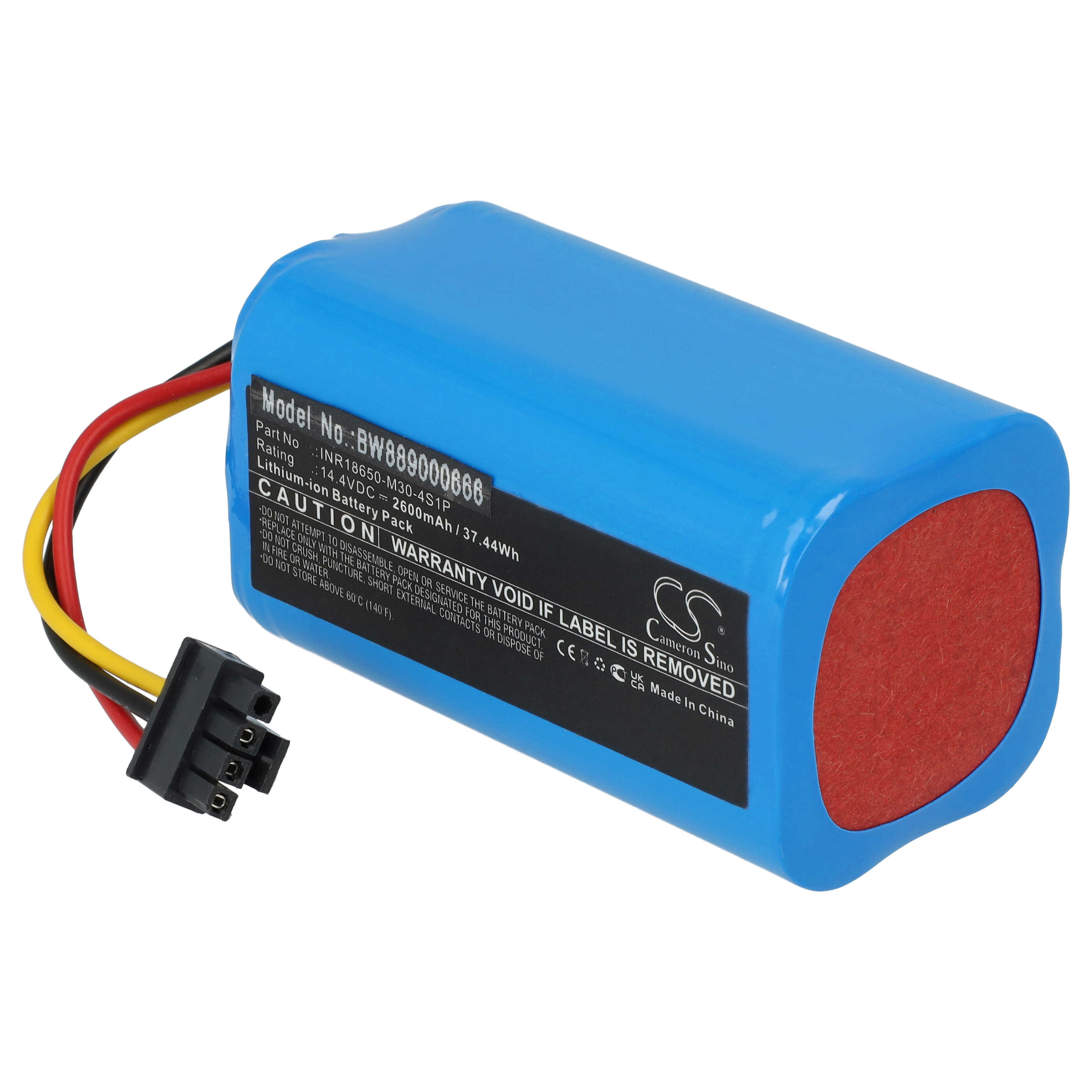 Battery replaces Proscenic T-4S1P-B-U21 for Proscenic 2600mAh, 14.4V, Li-Ion