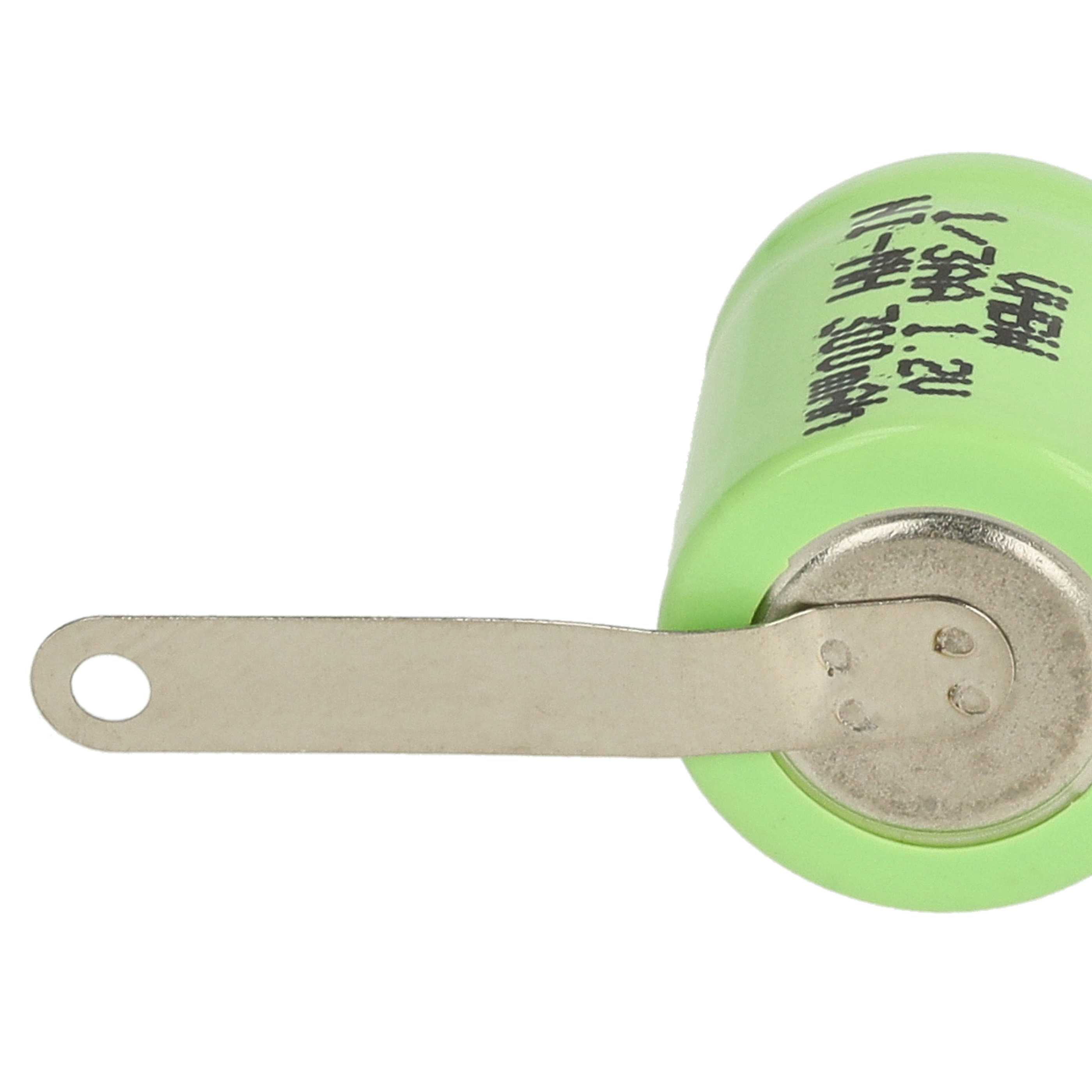 100x Button Cell Battery Type 1/3AA for Model Building Solar Lamps etc. - 300 mAh 1.2 V NiMH