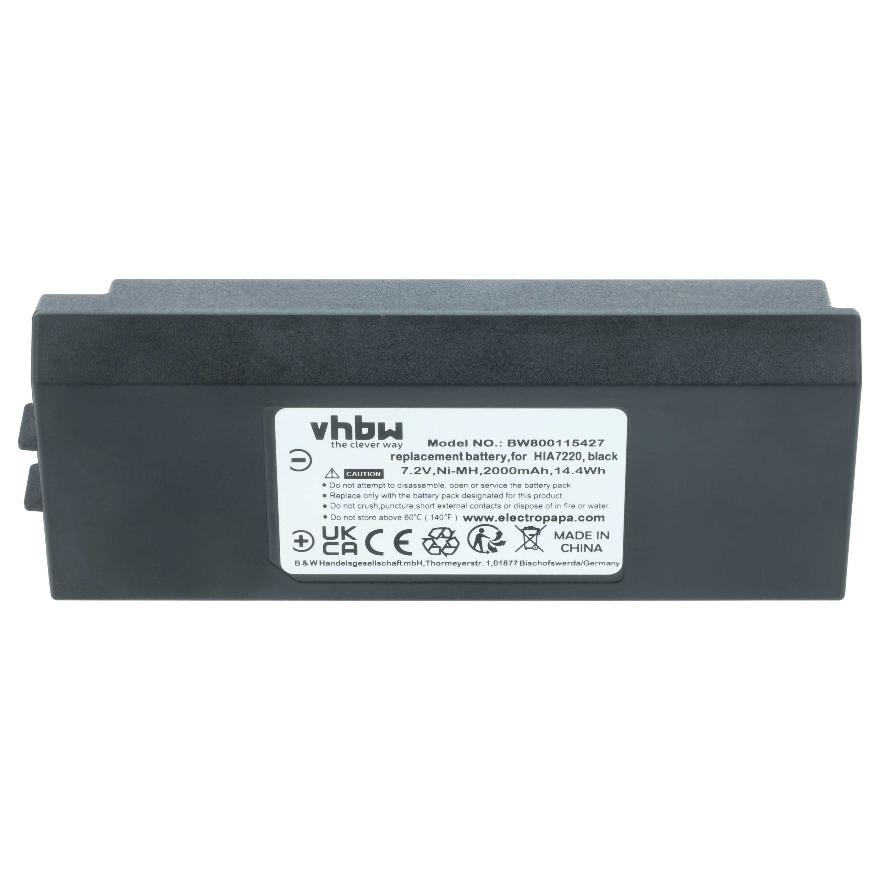 Battery suitable for Hiab Olsberg, XS Drive Remote Control - 2000 mAh 7.2 V NiMH
