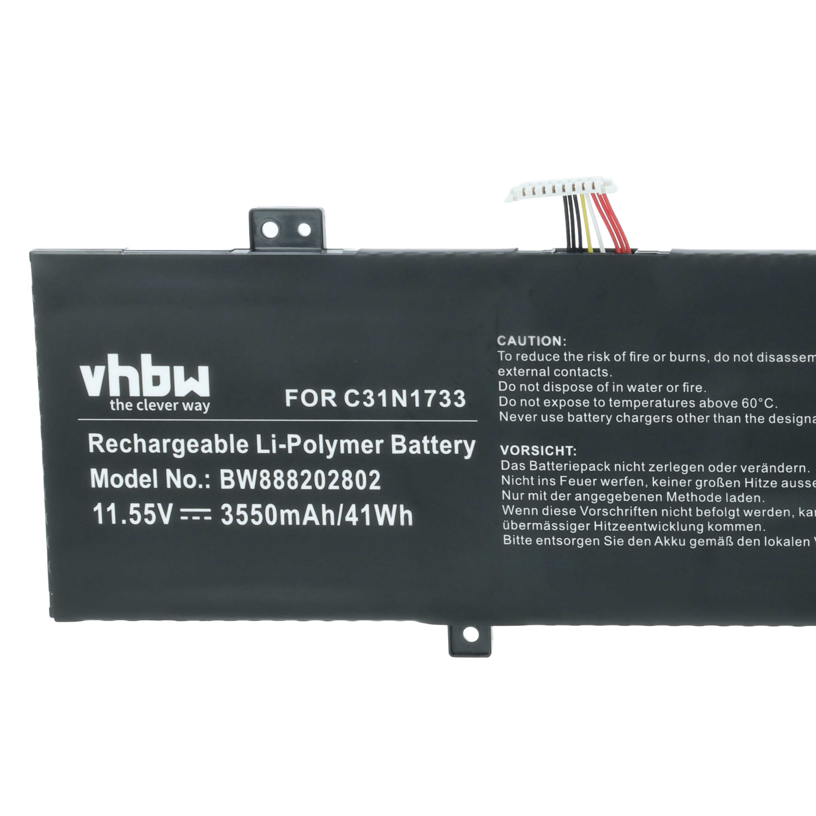Akumulator do laptopa zamiennik Asus 0B200-02970000, C31N1733 - 3550 mAh 11,55 V LiPo