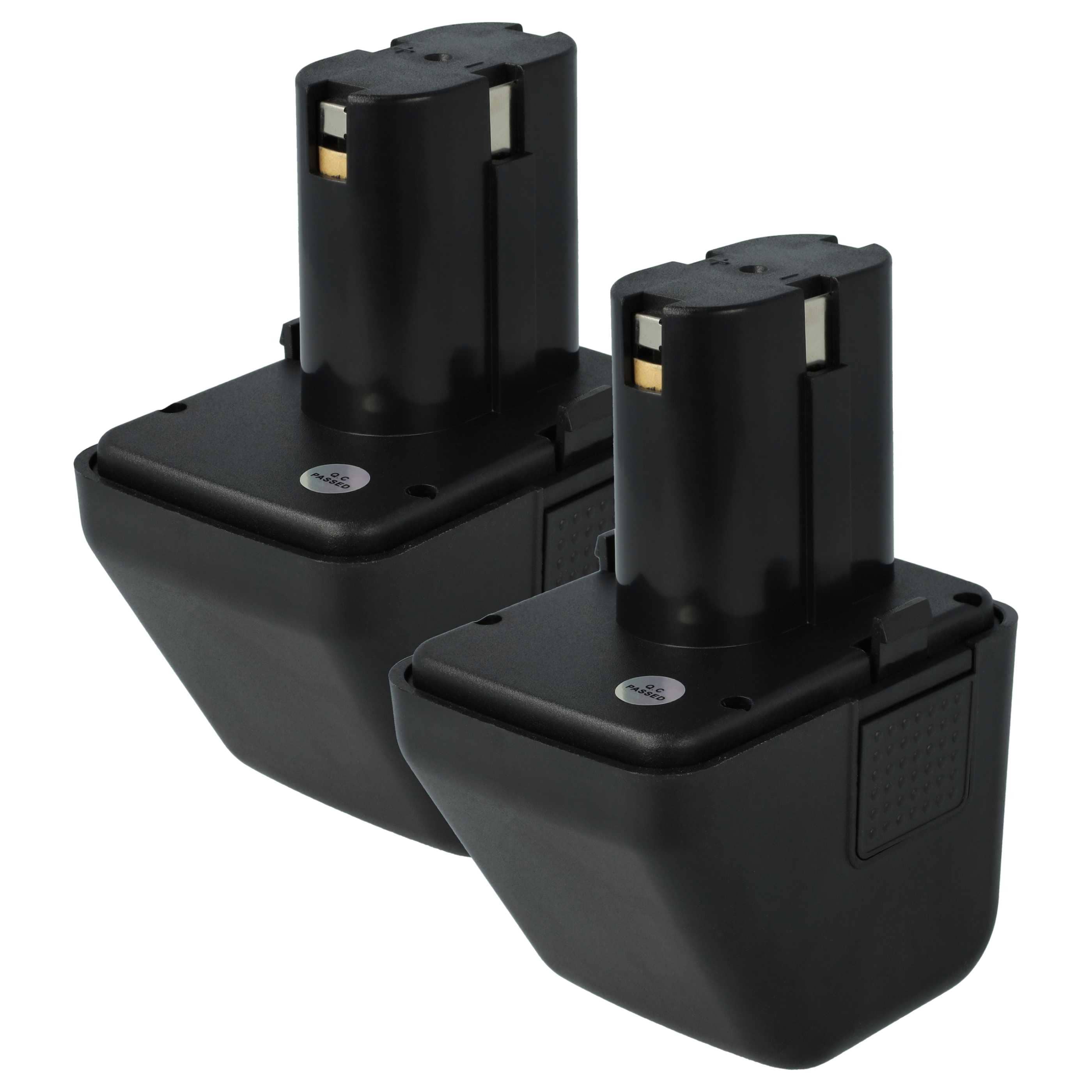 2x Battery replaces Gesipa CPT12/2 EHD Blind Rivet Gun - 2500 mAh, 12 V, NiMH