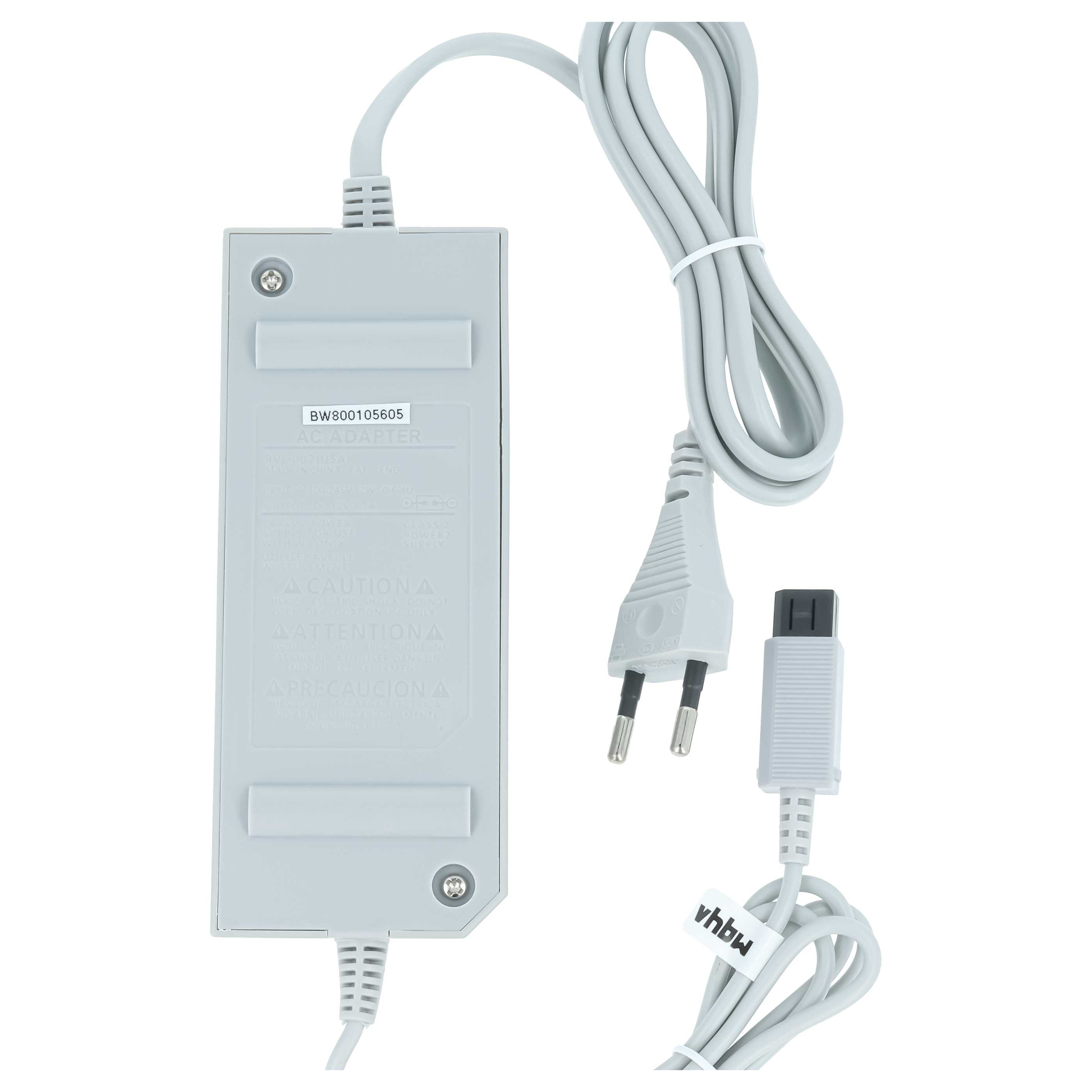 Mains Power Adapter replaces Nintendo RVL-002 for Nintendo Game Console - 18.5 cm