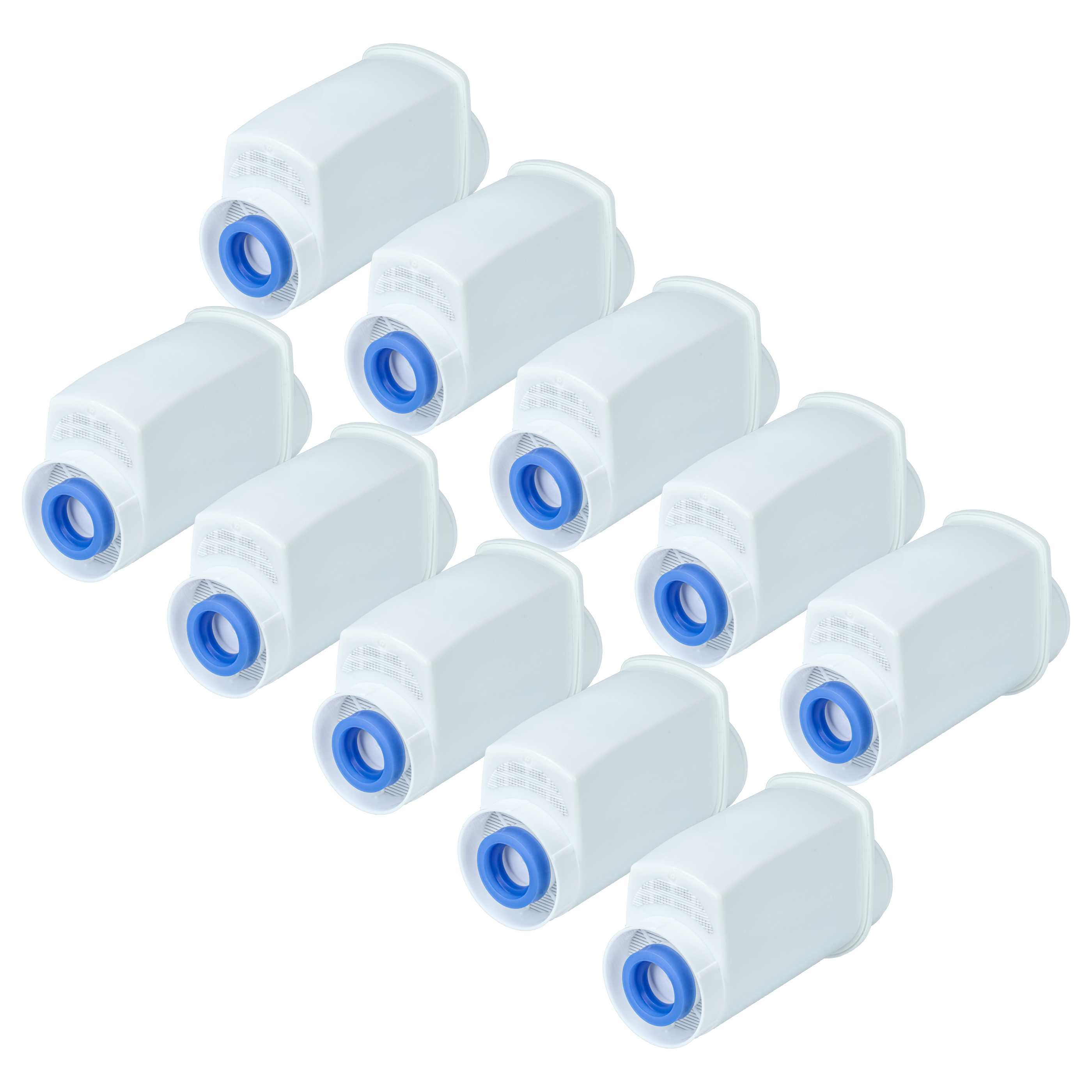 10x Filtres à eau remplace AquaCrest AQK-01 pour machine à café Bosch – blanc