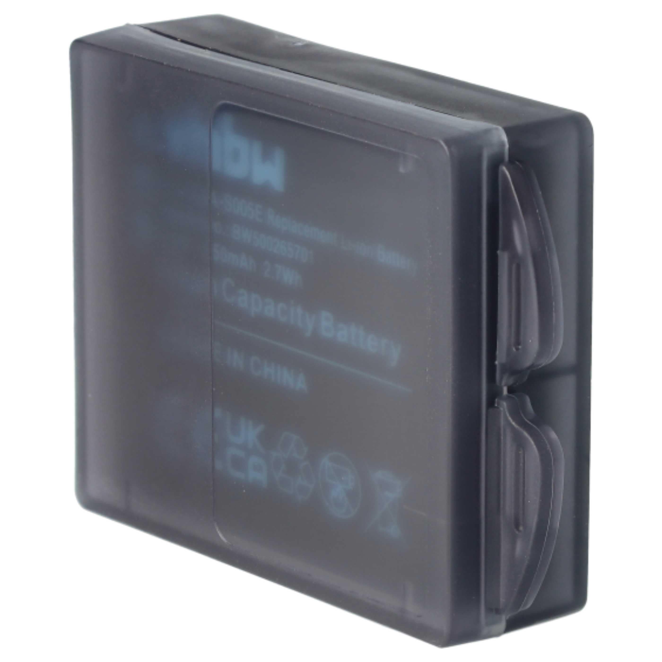 3x Battery replaces Fuji NP-70 - 750mAh, 3.6V, Li-Ion
