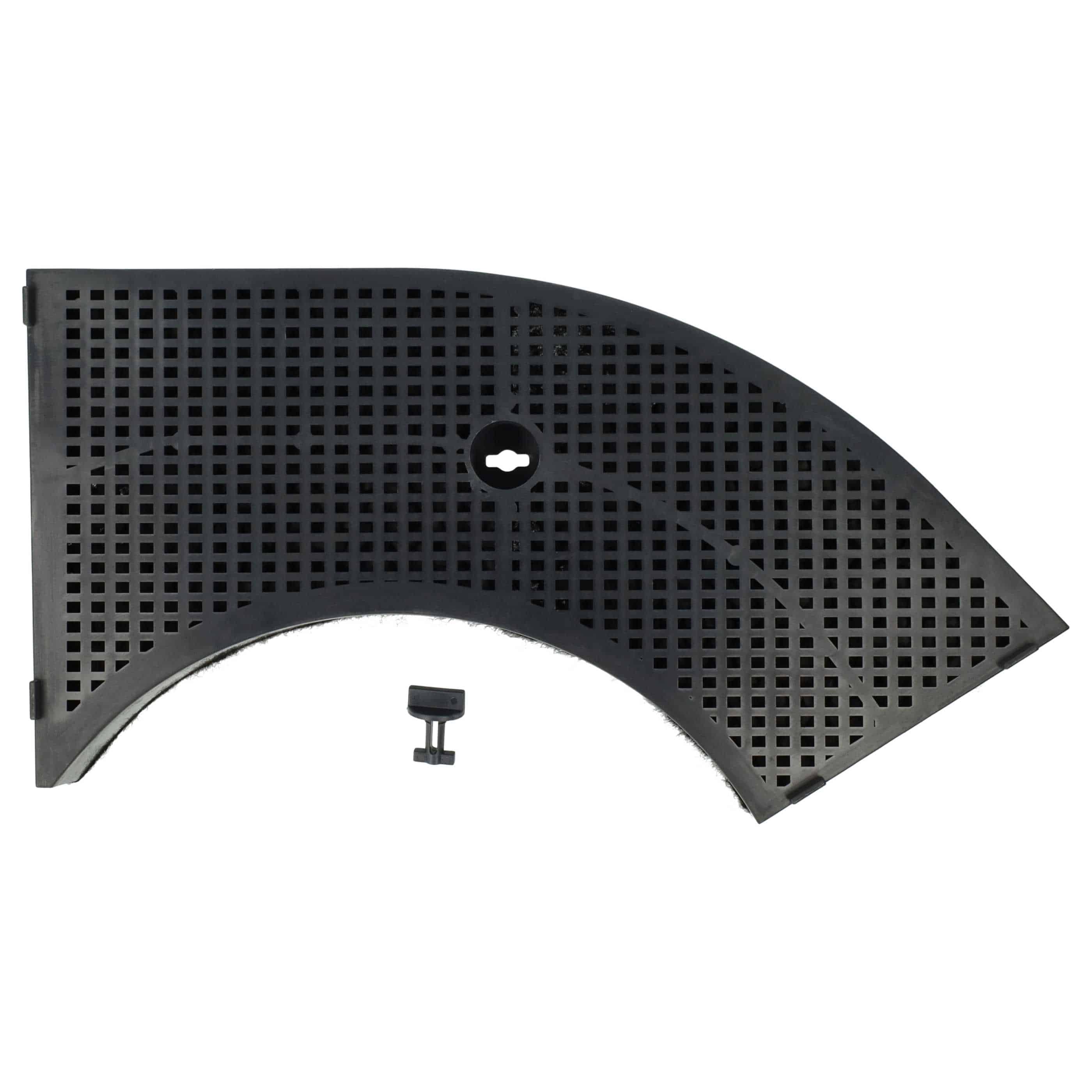 2x Filtres à charbon actif remplace AEG 5027887000/6, 5029064900/8, 5027456700/2 pour hotte Bauknecht