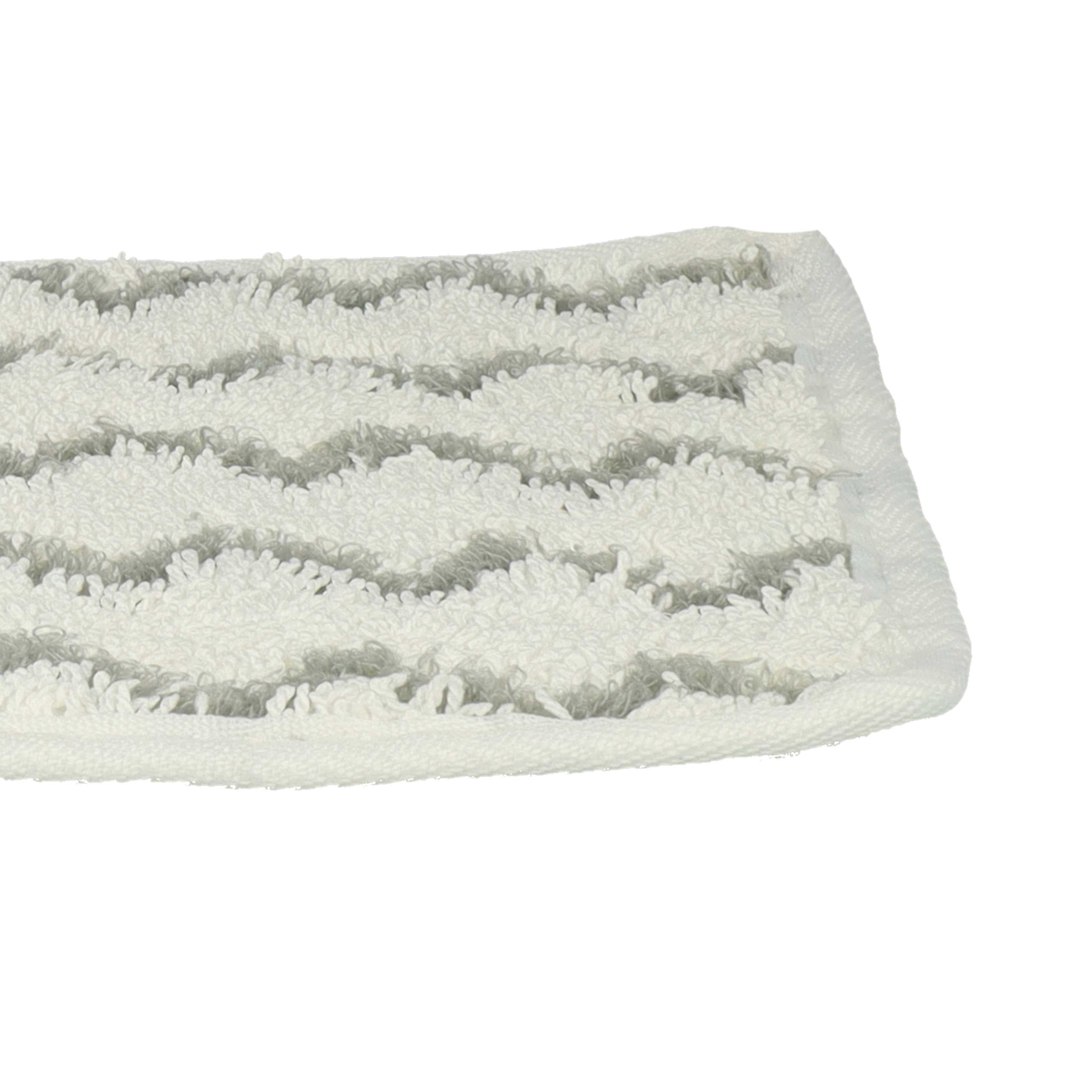 2x Cleaning Pad replaces Vileda 161717 for ViledaHot Spray Steamer, Steam Mop - Microfibre Grey White
