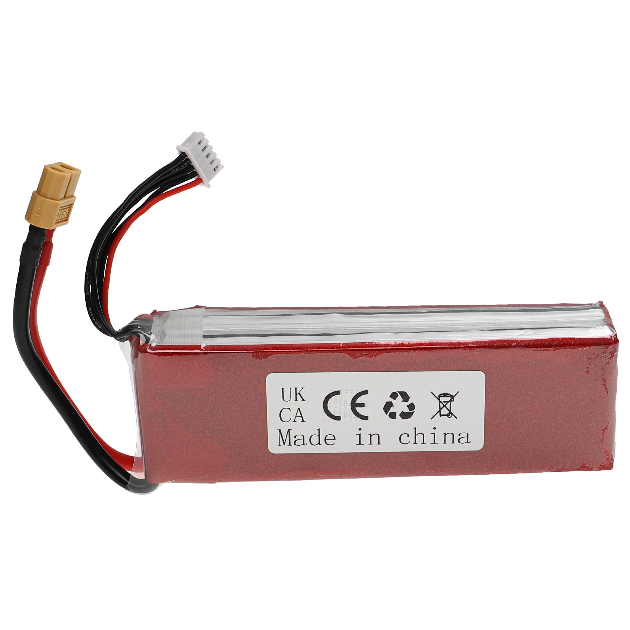 Batterie modèle radio-télécommandé - 4000mAh 14,8V Li-polymère, XT60