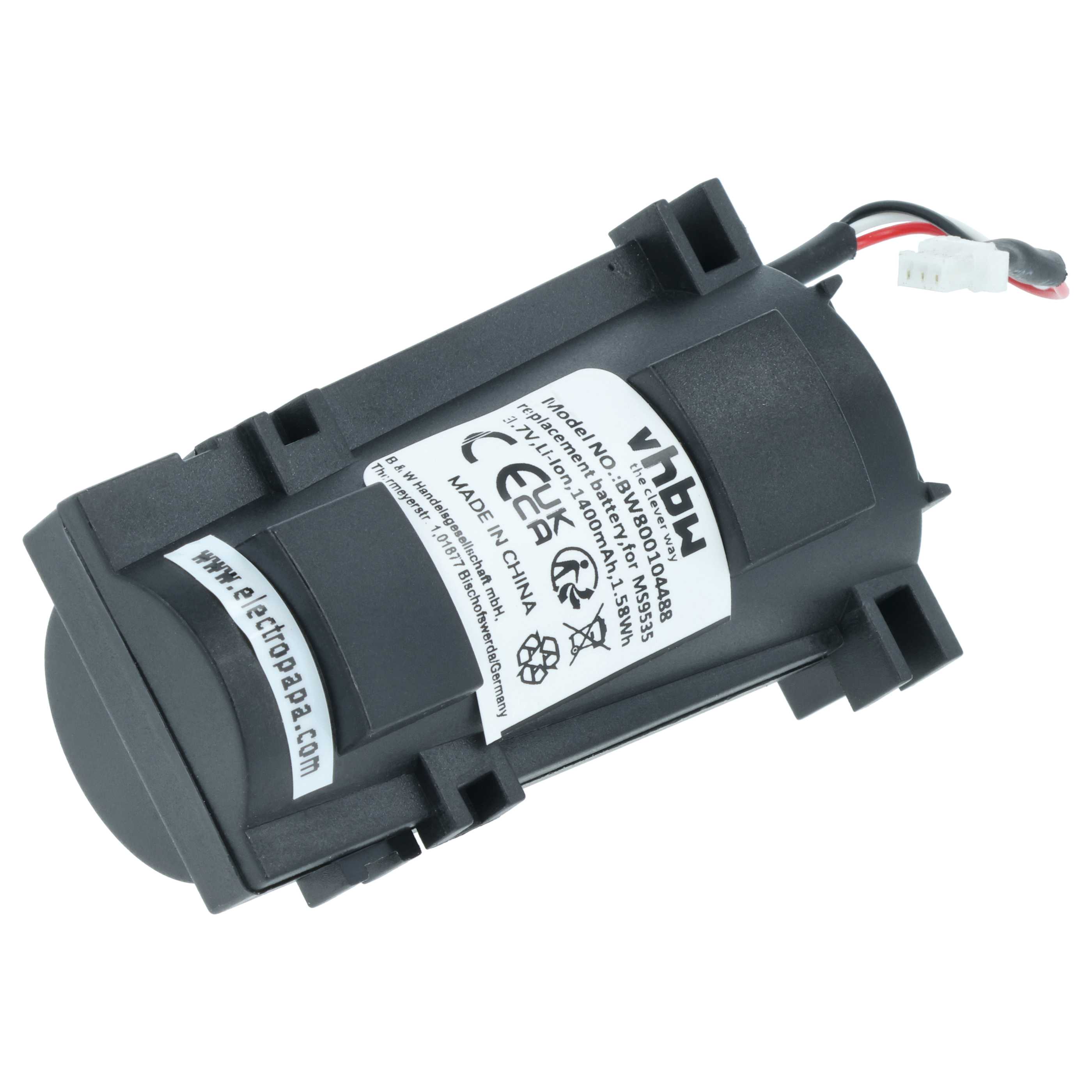 2x Batería reemplaza 46-00518, 00-06260A, 46-46870 para escáner código de barras (1400 mAh, 3,7 V, Li-Ion)