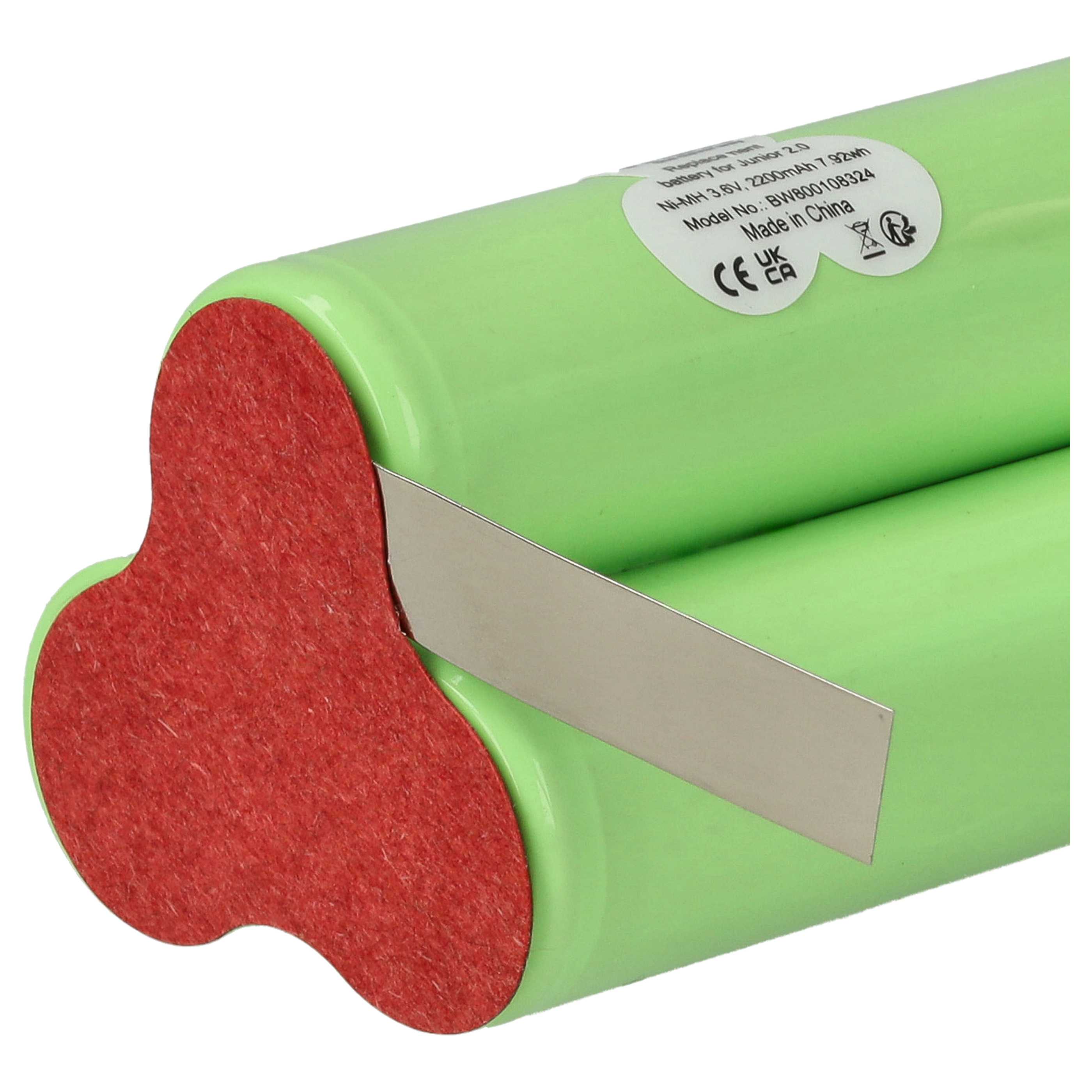 Battery replaces AEG/Electrolux Type 141 for AEG Electrolux 2000mAh, 3.6V, NiMH