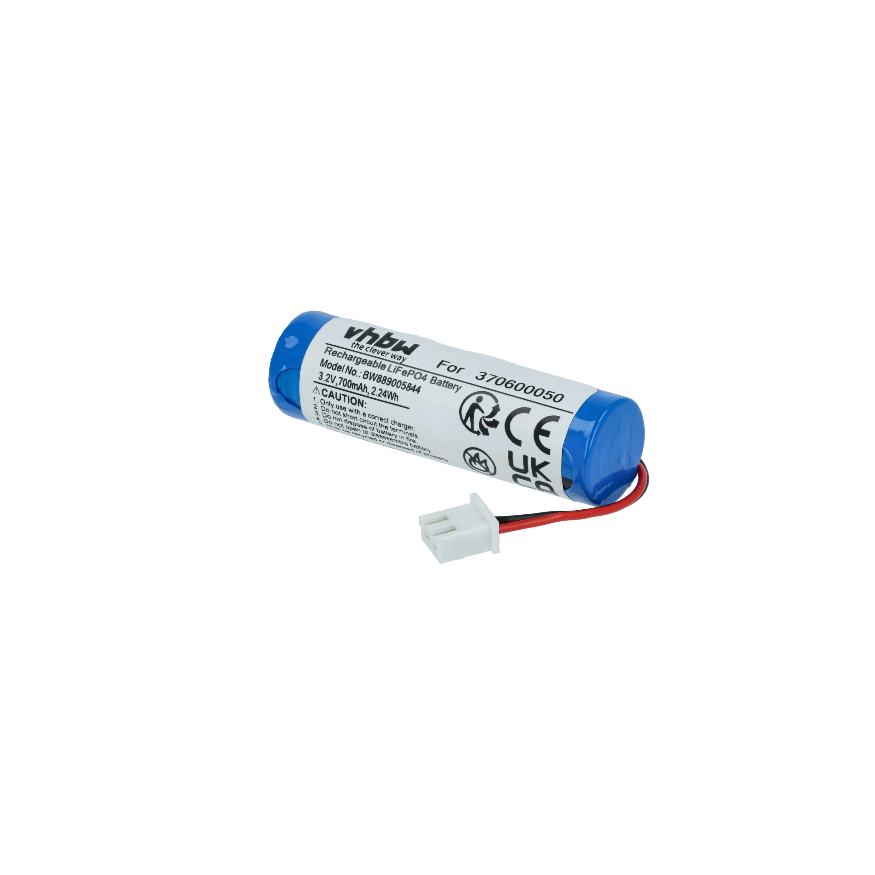 Batterie (4 pcs.) remplace Carrera 370600050 modèle radio-télécommandé - 700mAh 3,2V LiFePO4, JST ZH