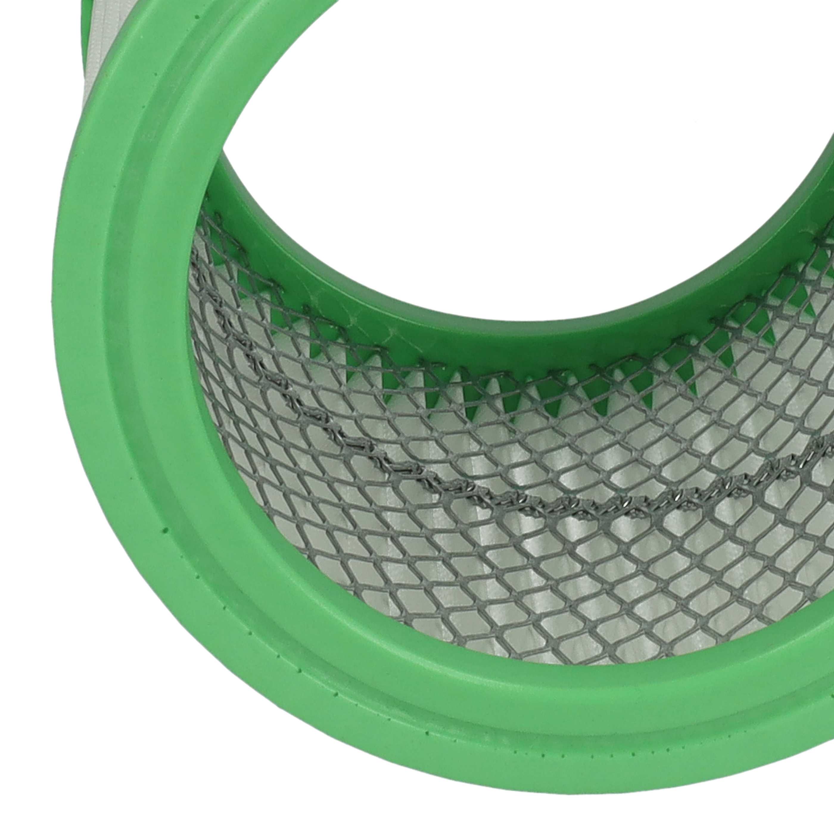 2x cartridge filter replaces Einhell AFF 18, 235163001013 for Parkside Chimney Sweep Vacuum, white / green