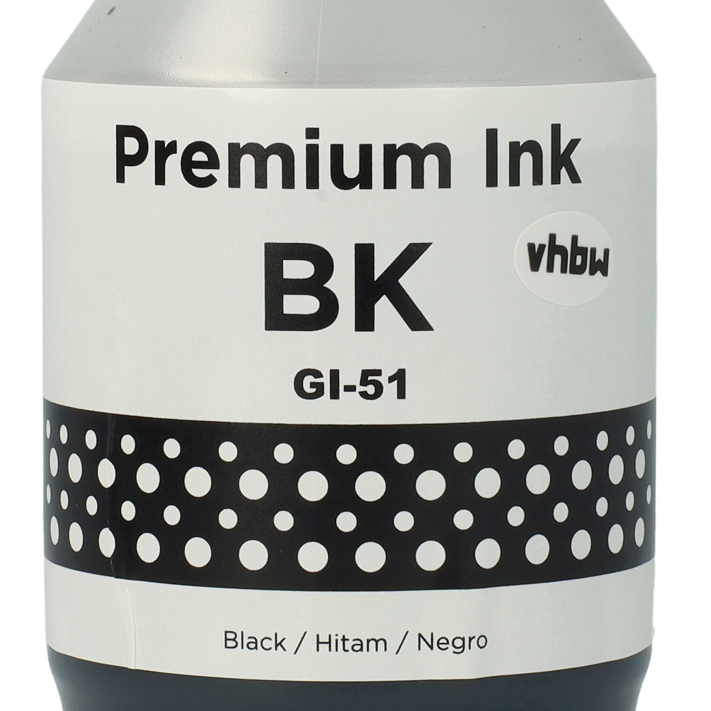 Refill Ink Black replaces Canon GI-11, GI-21, GI-41, 4528C001, GI-51, GI-41BK for Canon Dye Printer, 135 ml