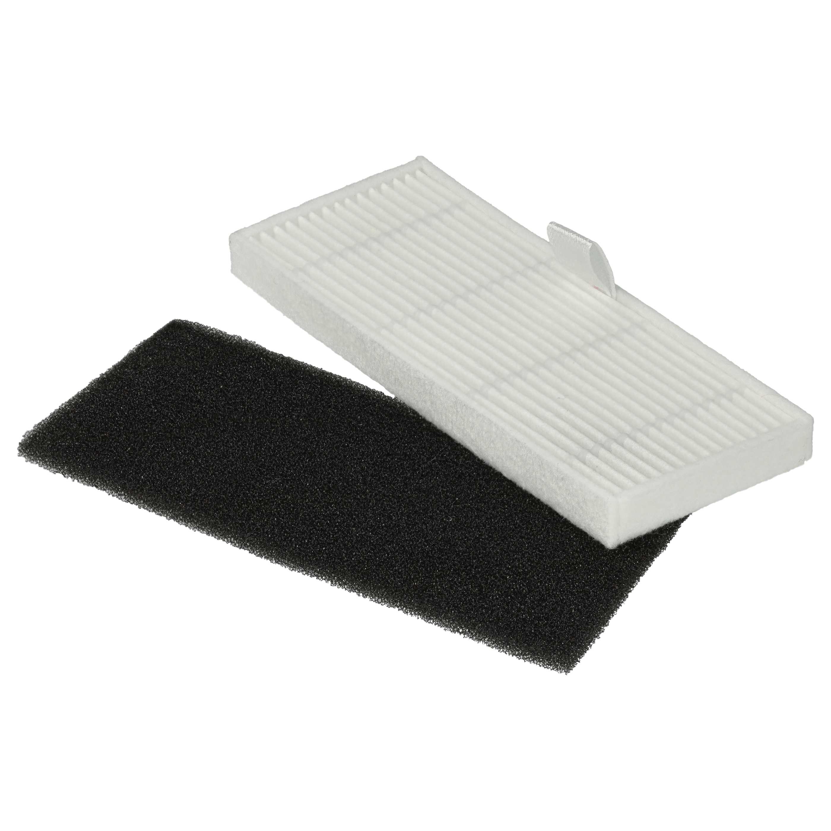 Lot de 6x filtres filtre mousse, filtre particules fines pour aspirateur robot Proscenic M8 Pro