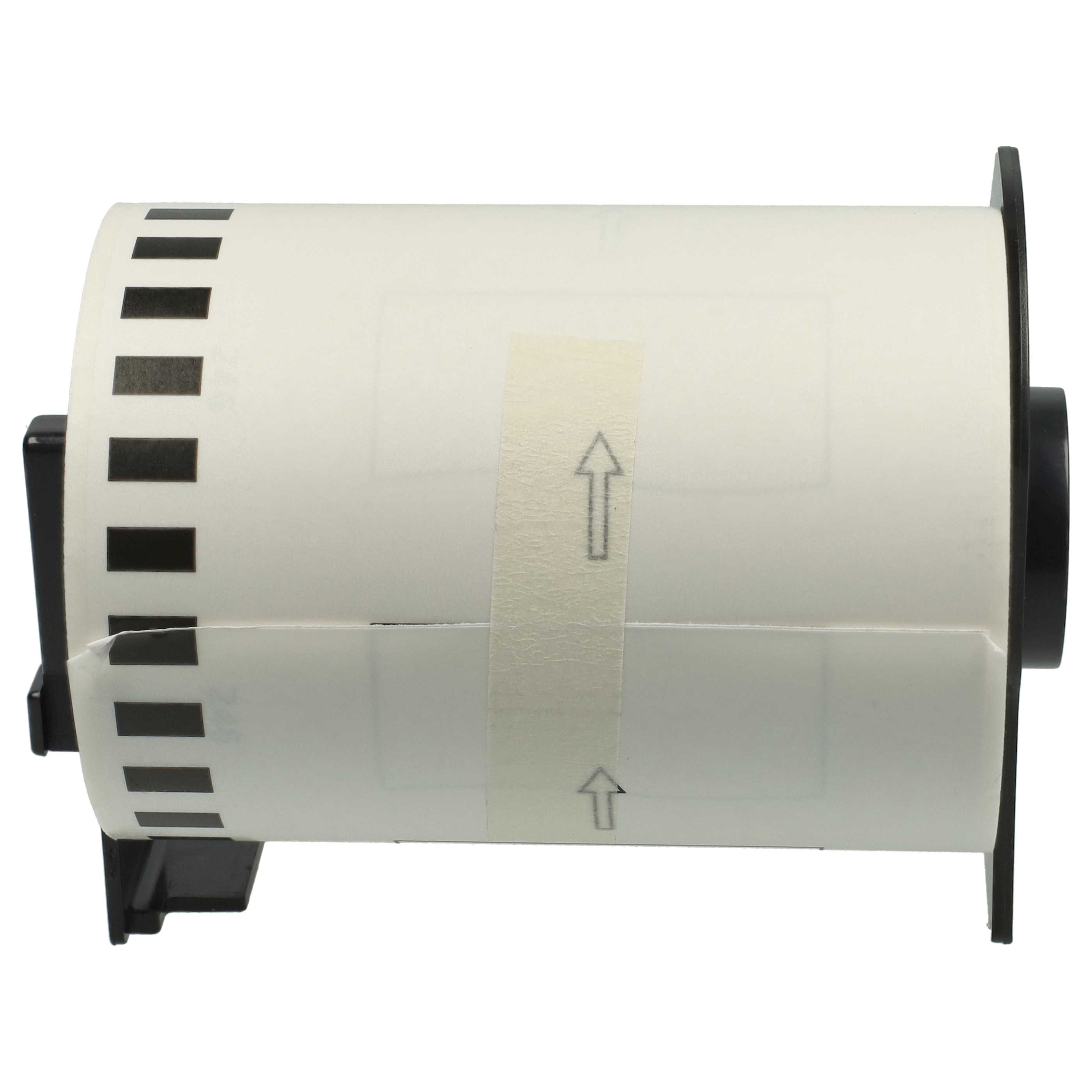 10x Label Roll replaces Brother DK-22246 for Labeller - Self-Adhesive 103 mm x 30.48 m + Holder